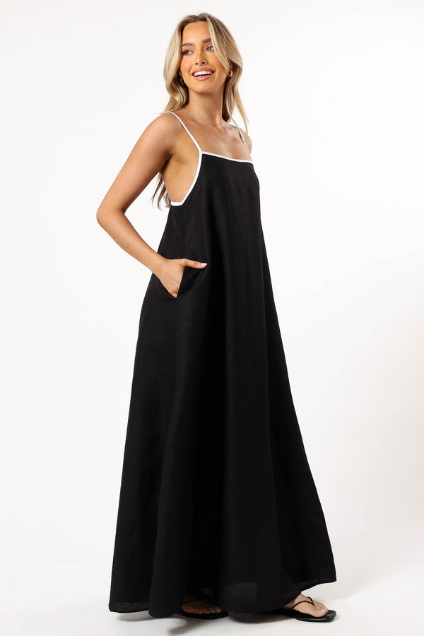 Petal and Pup USA DRESSES Elliana Maxi Dress - Black