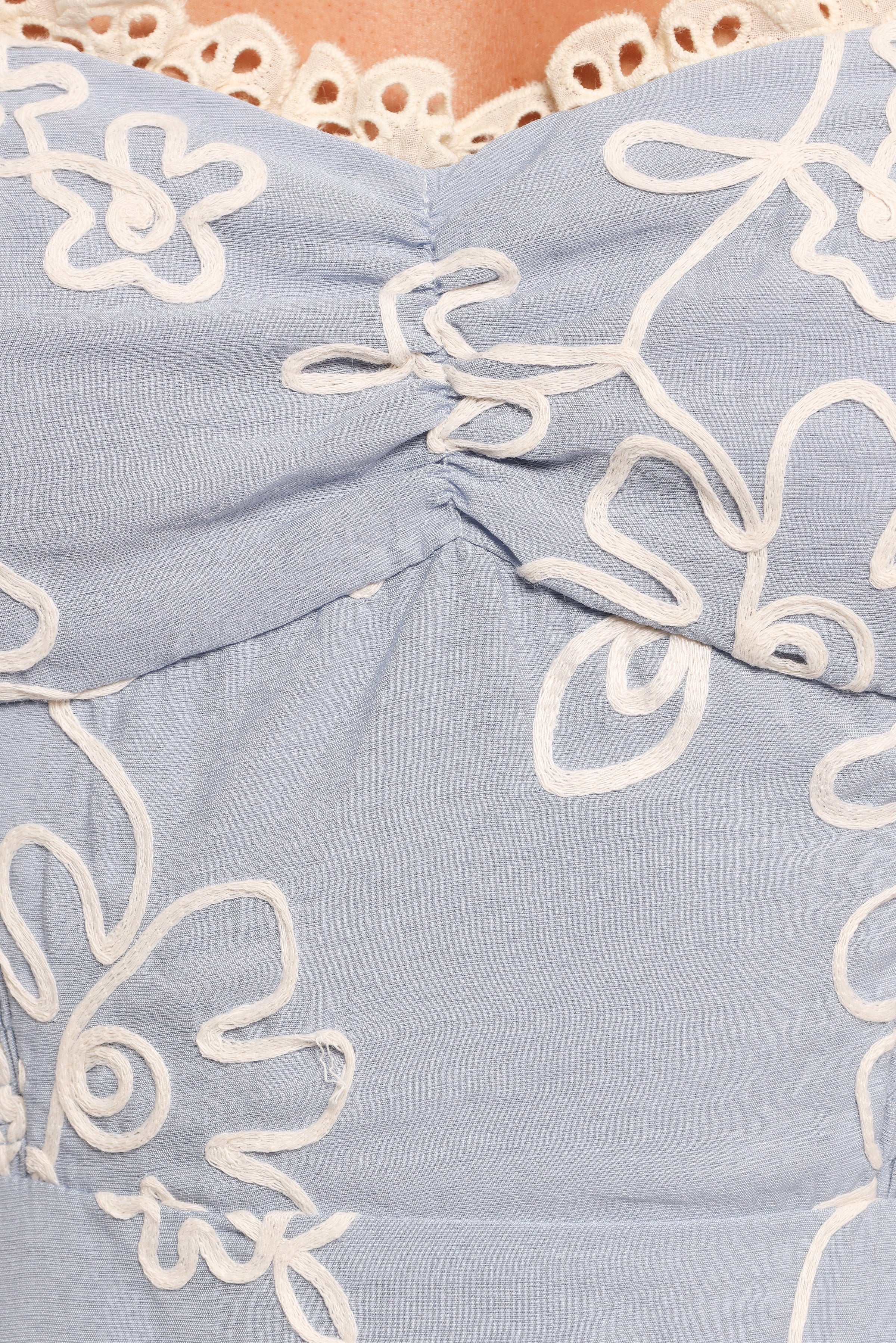 Petal and Pup USA DRESSES Ellise Midi Dress - Blue