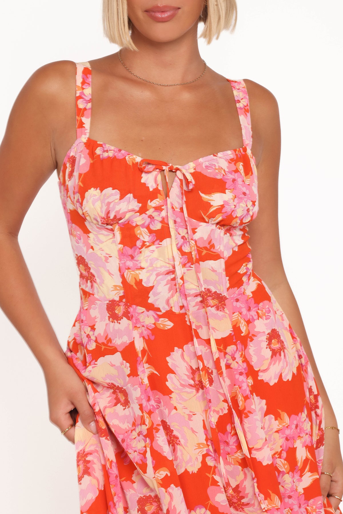 Elodie Midi Dress - Red Floral | Petal & Pup USA Elodie Midi Dress - Red Floral | Petal & Pup USA