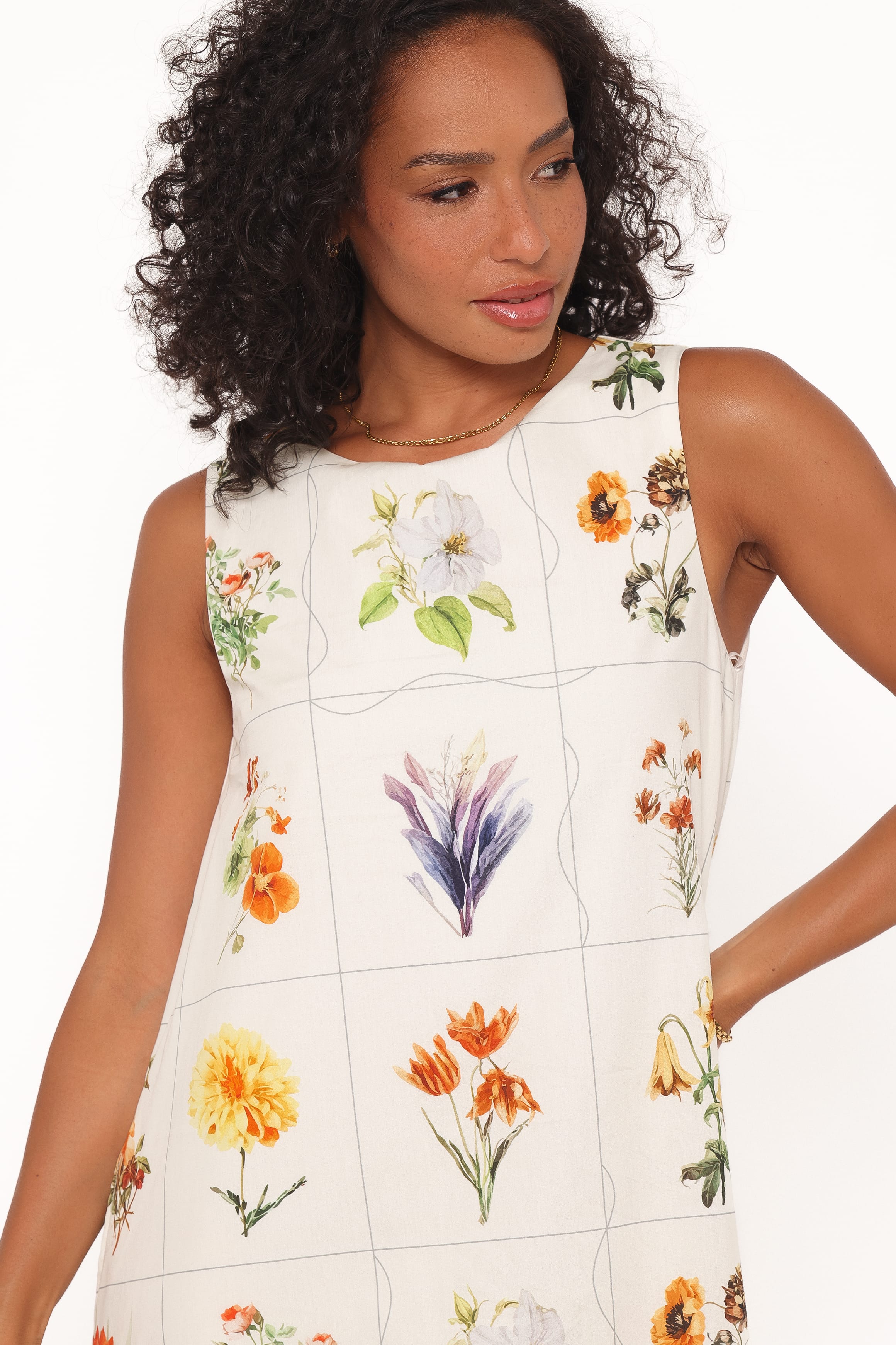 Petal and Pup USA DRESSES Elordi Mini Dress - Multi Flowers
