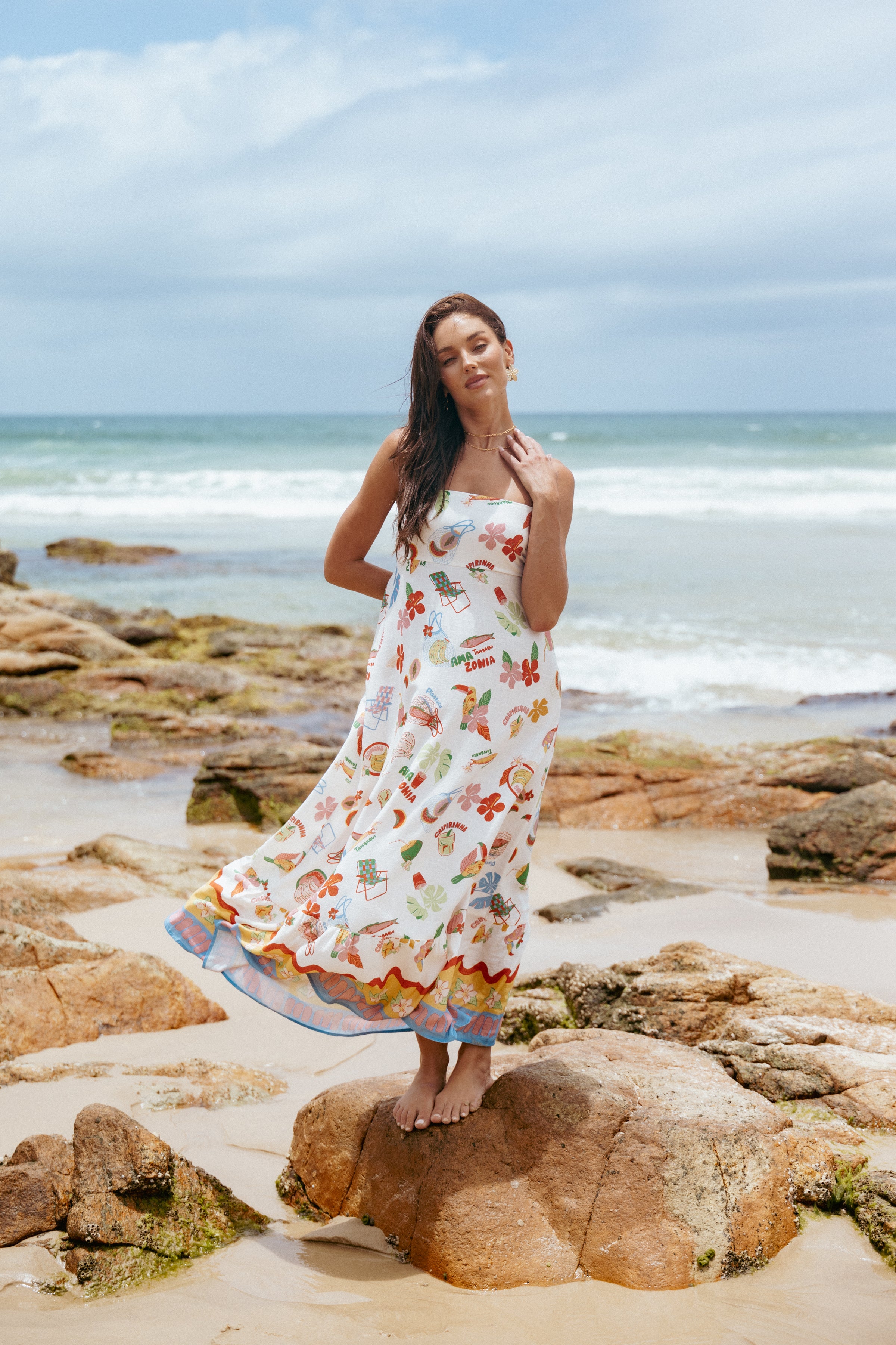 Petal and Pup USA DRESSES Else Maxi Dress - Alfresco (Hold for Rack)