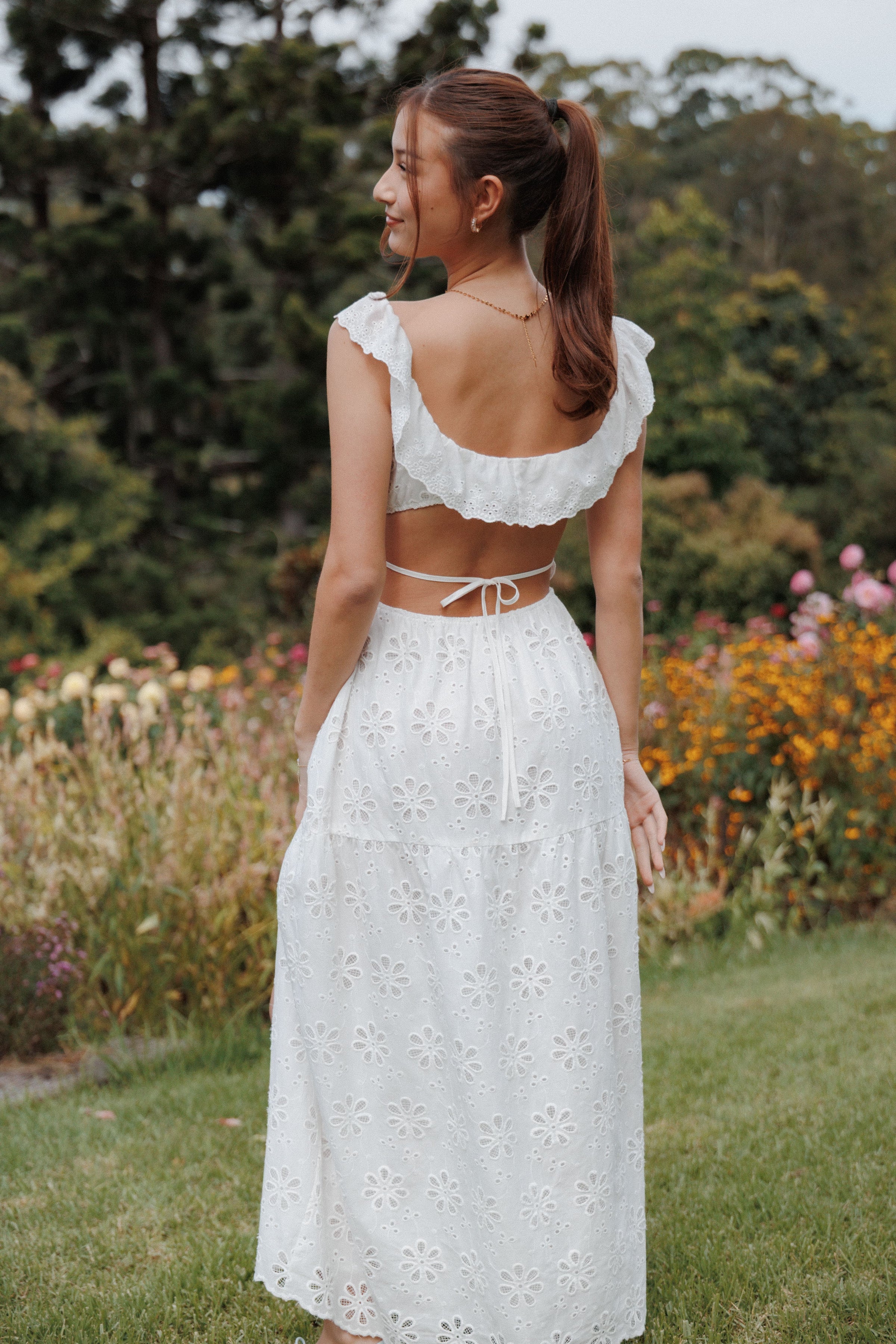 Elwyn Maxi Dress - White Broderie, XL, Petal & Pup Elwyn Maxi Dress - White Broderie, XL, Petal & Pup