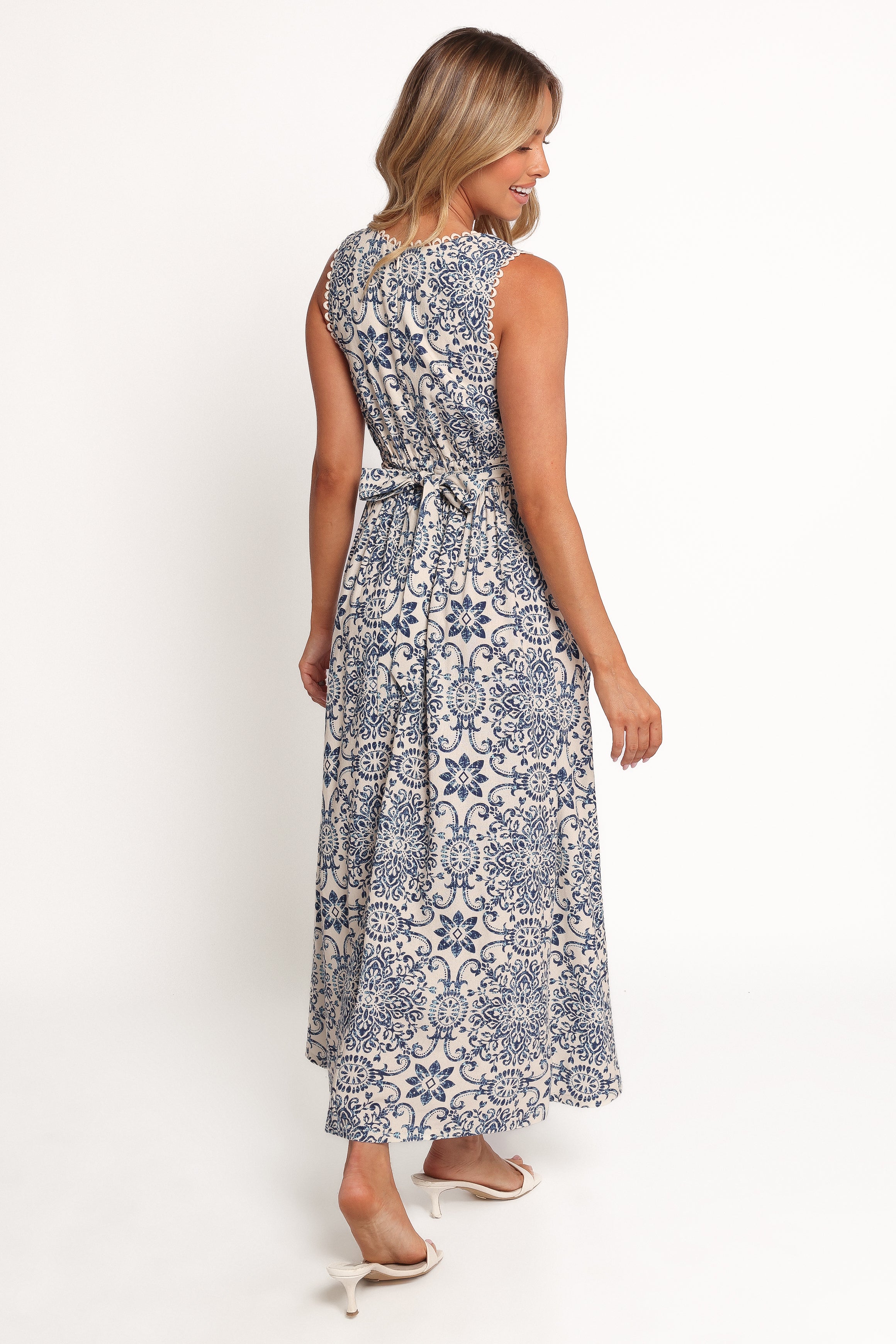 Petal and Pup USA DRESSES Elysia Midi Dress - Azalea Mosaic
