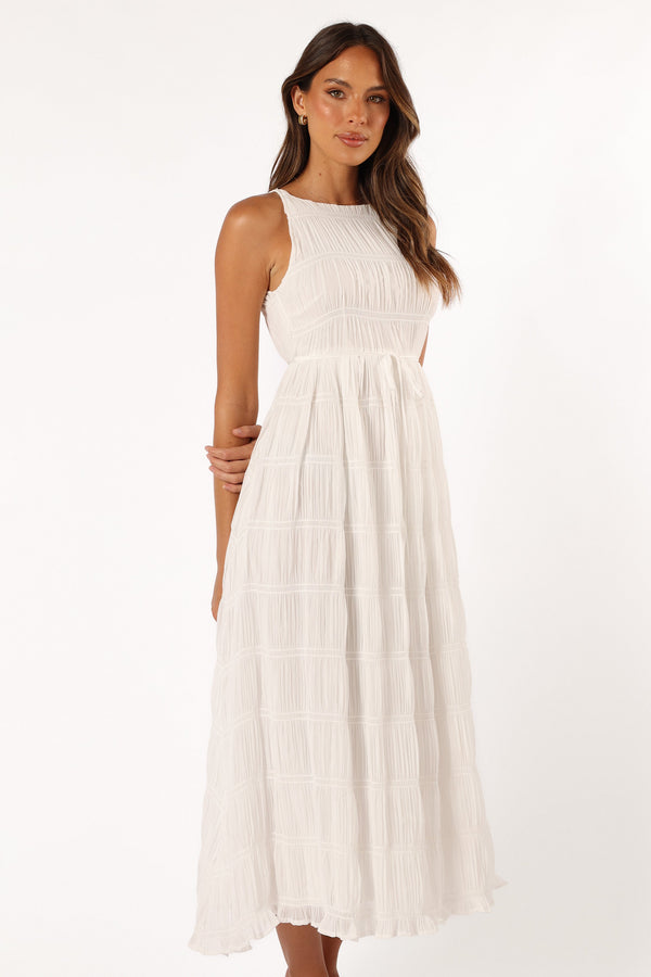 Petal and Pup USA DRESSES Ema Maxi Dress - White