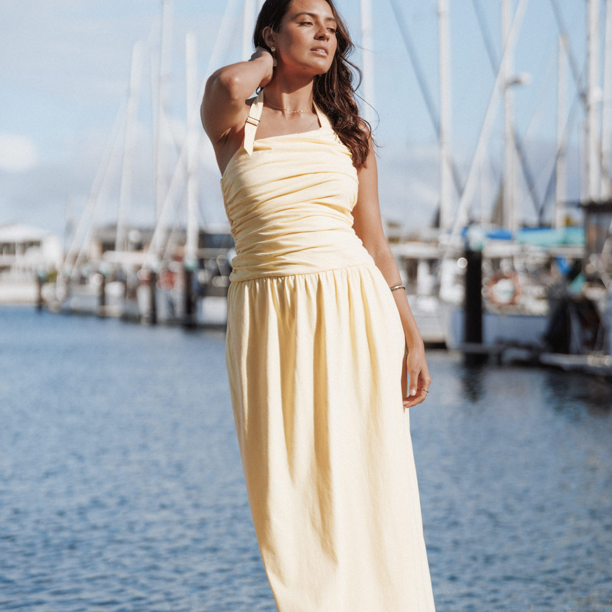 Emalia Halter Maxi Dress