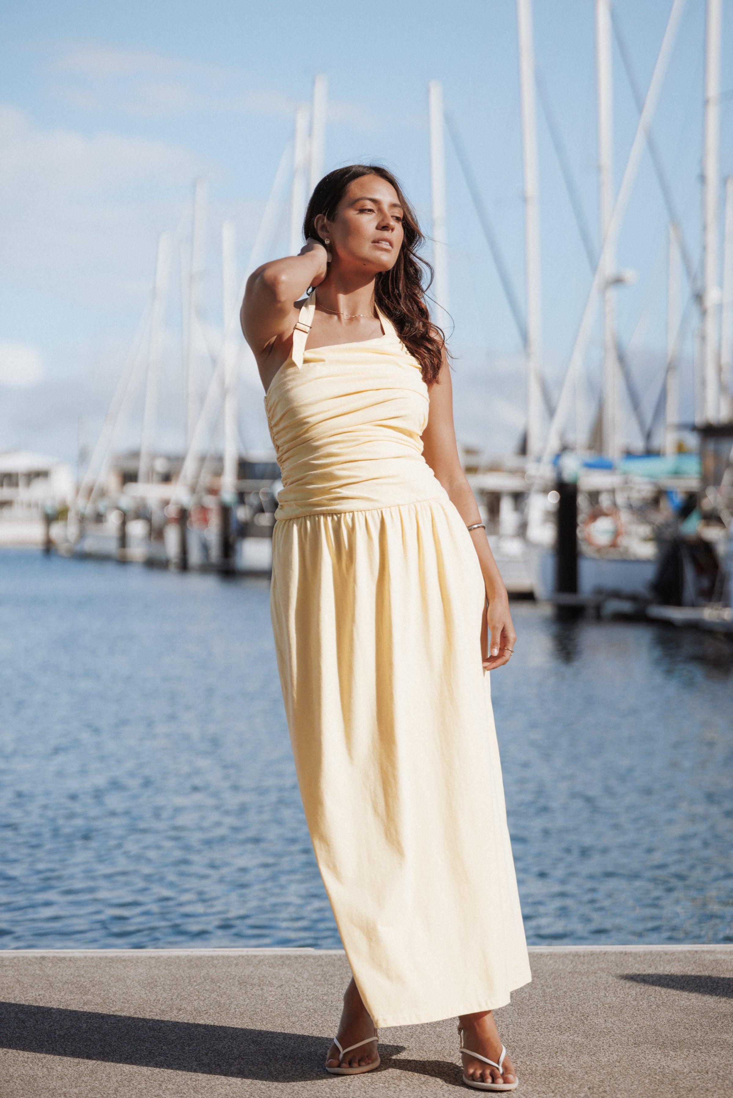 Emalia Halter Maxi Dress