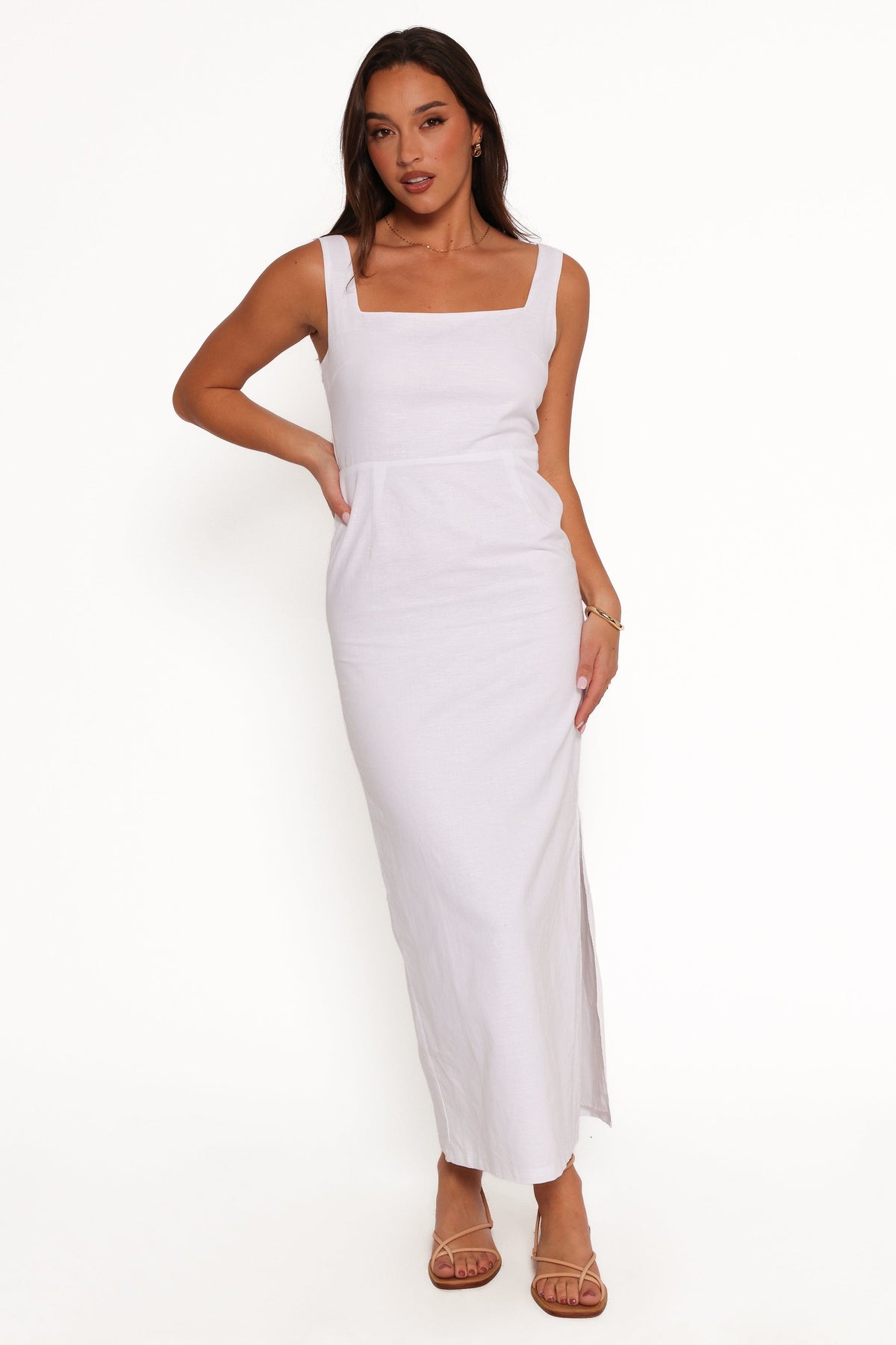 Petal and Pup USA DRESSES Emery Maxi Dress - White (Hold for Rack)