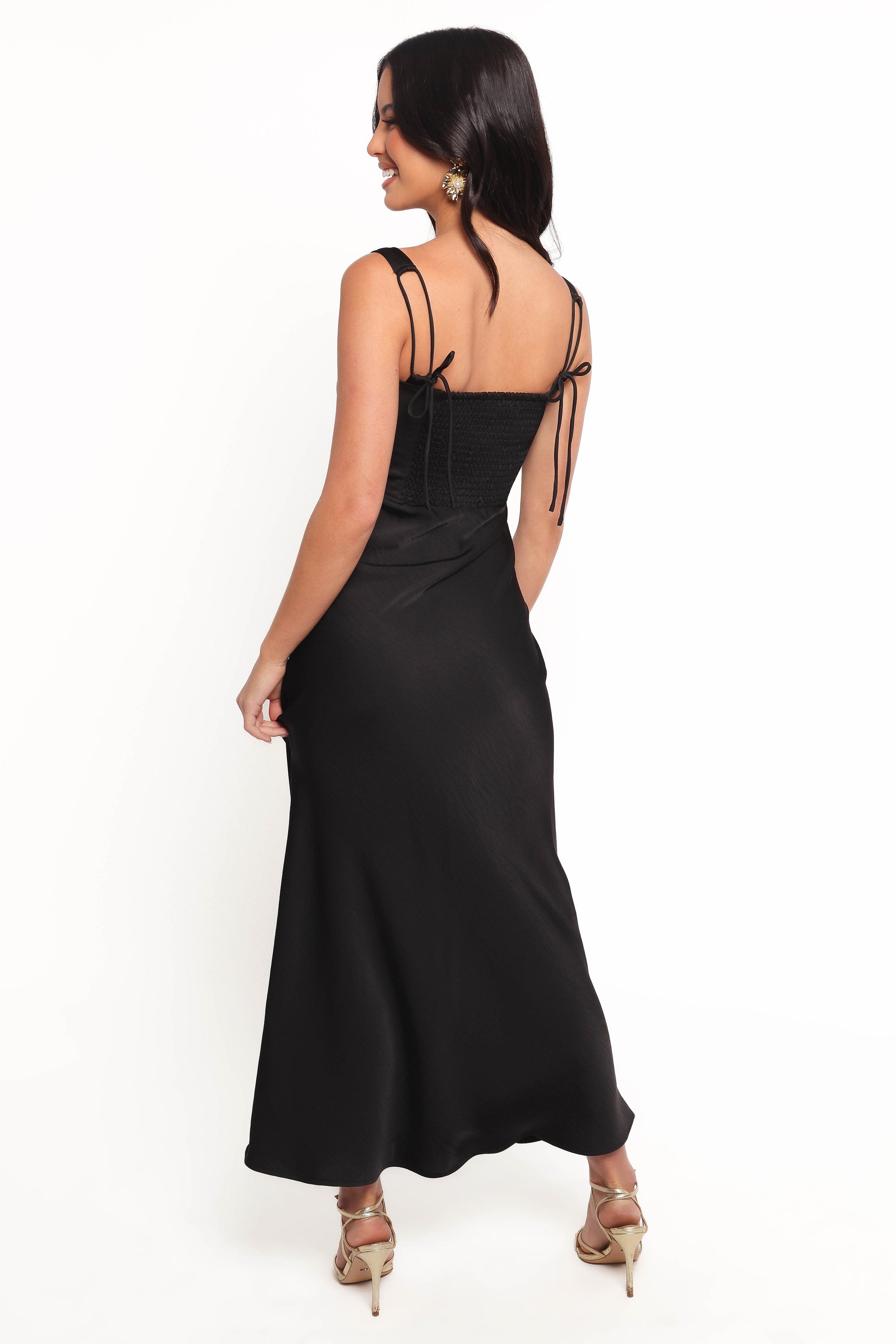 Petal and Pup USA DRESSES Emile Midi Dress - Black