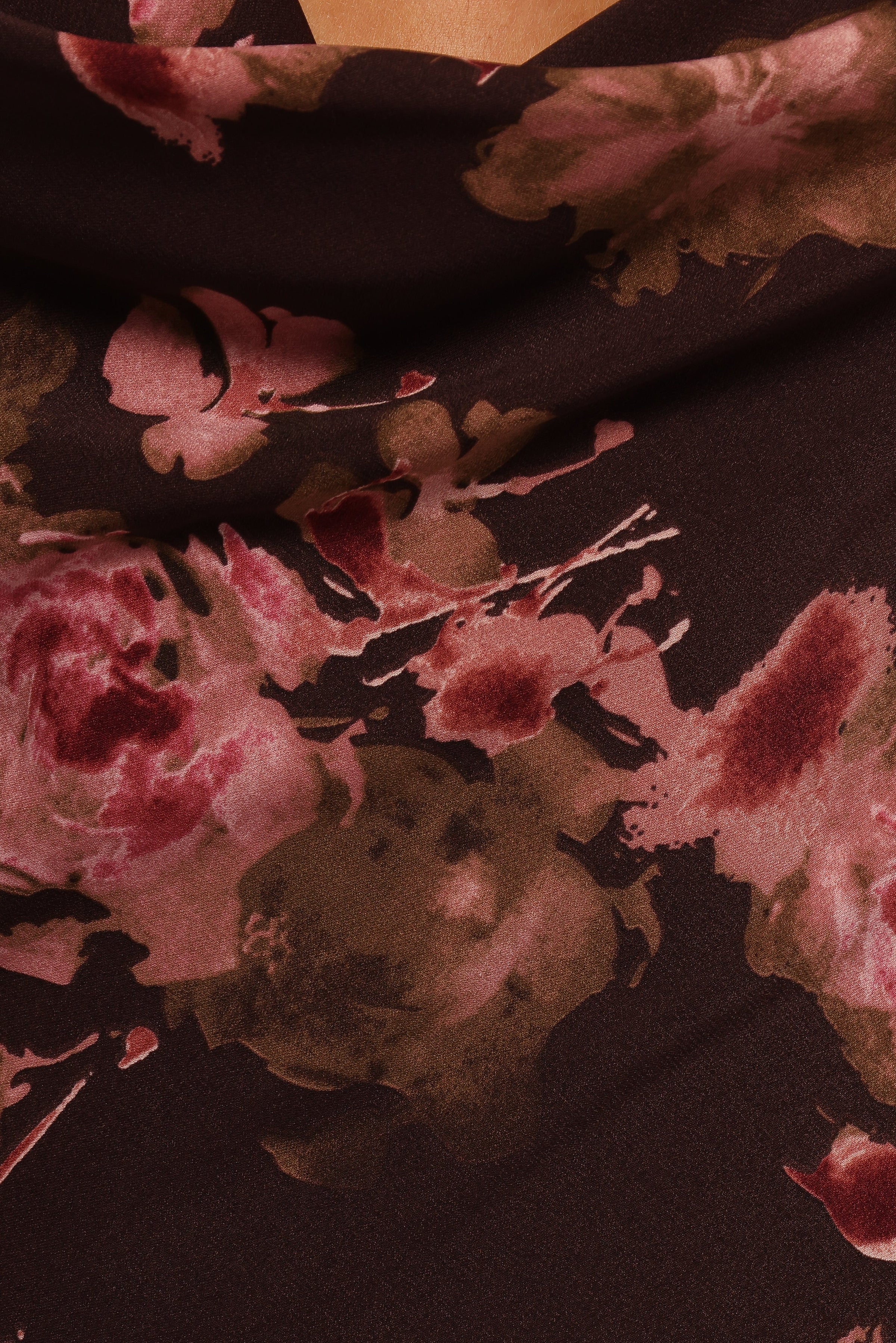 Petal and Pup USA DRESSES Enya Maxi Dress - Chocolate Floral