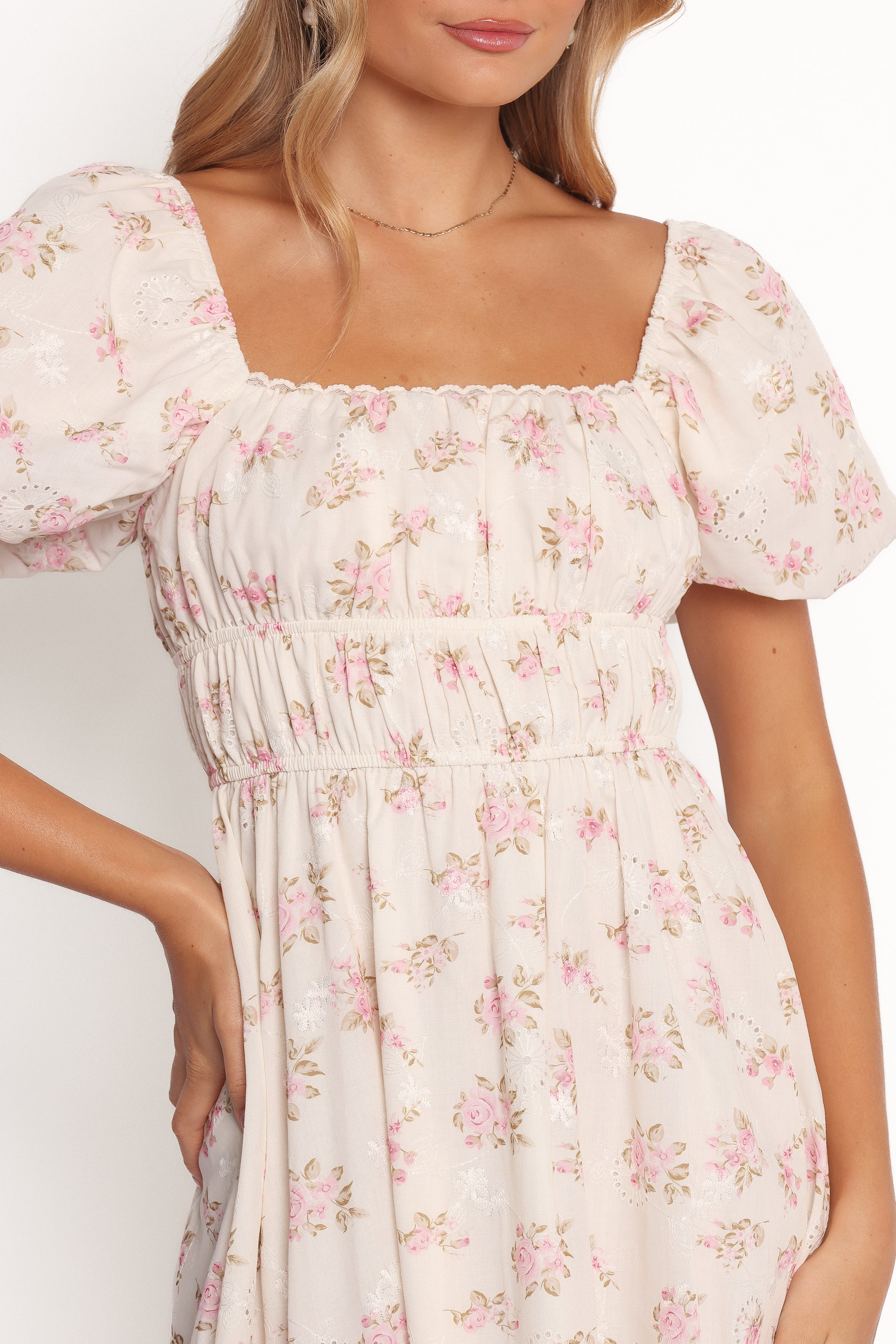 Petal and Pup USA DRESSES Eowyn Maxi Dress - Ivory Pink