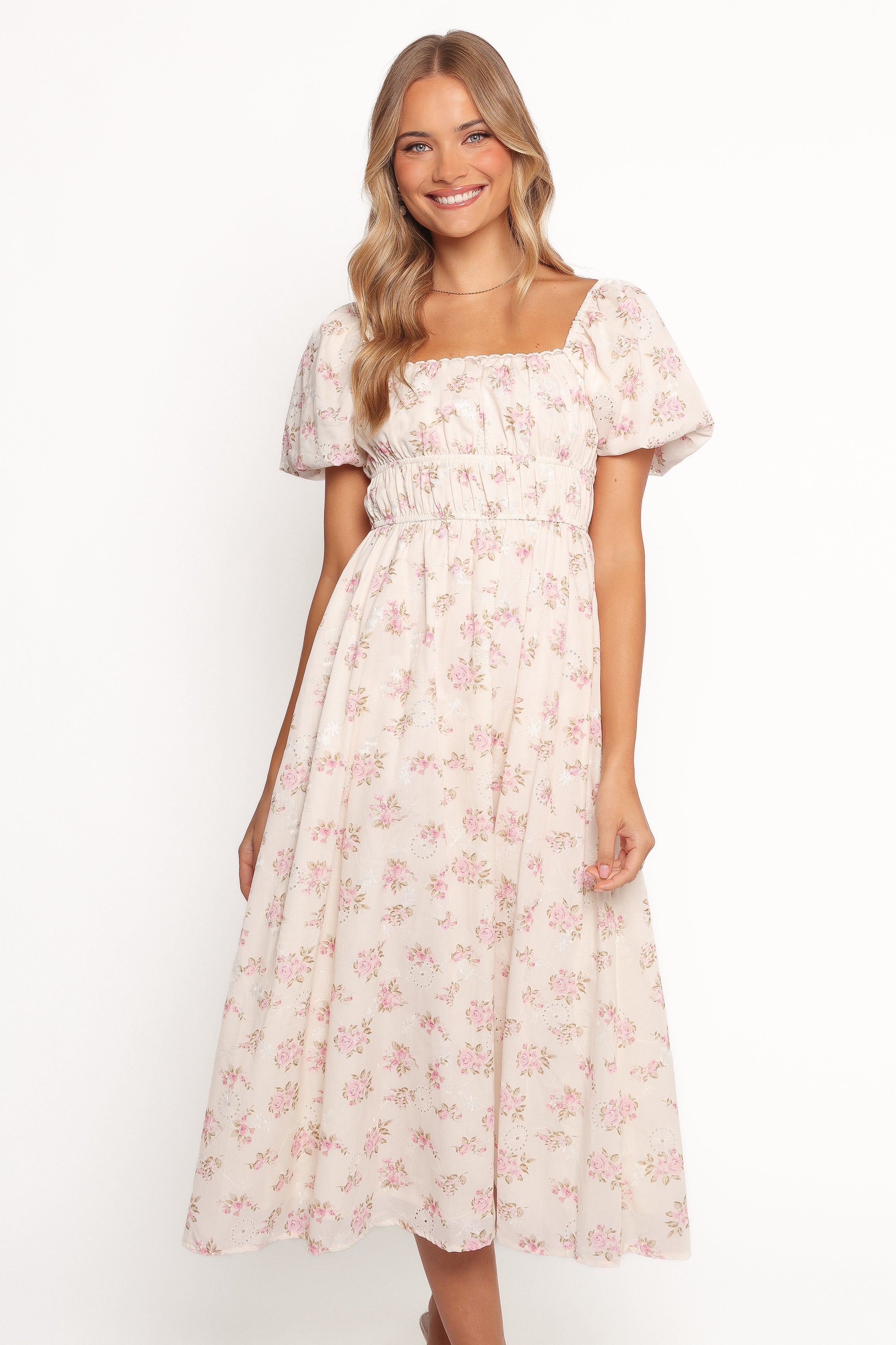 Petal and Pup USA DRESSES Eowyn Maxi Dress - Ivory Pink