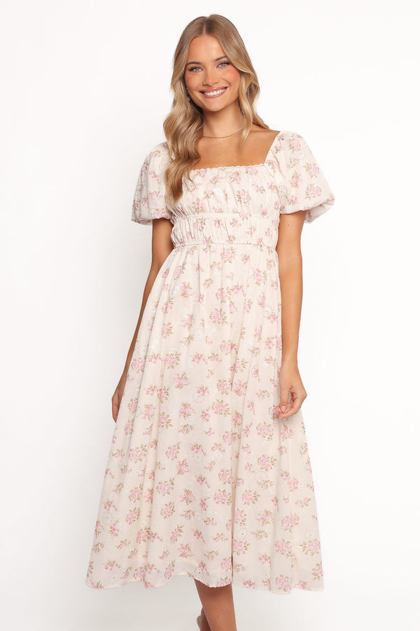 Petal and Pup USA DRESSES Eowyn Maxi Dress - Ivory Pink