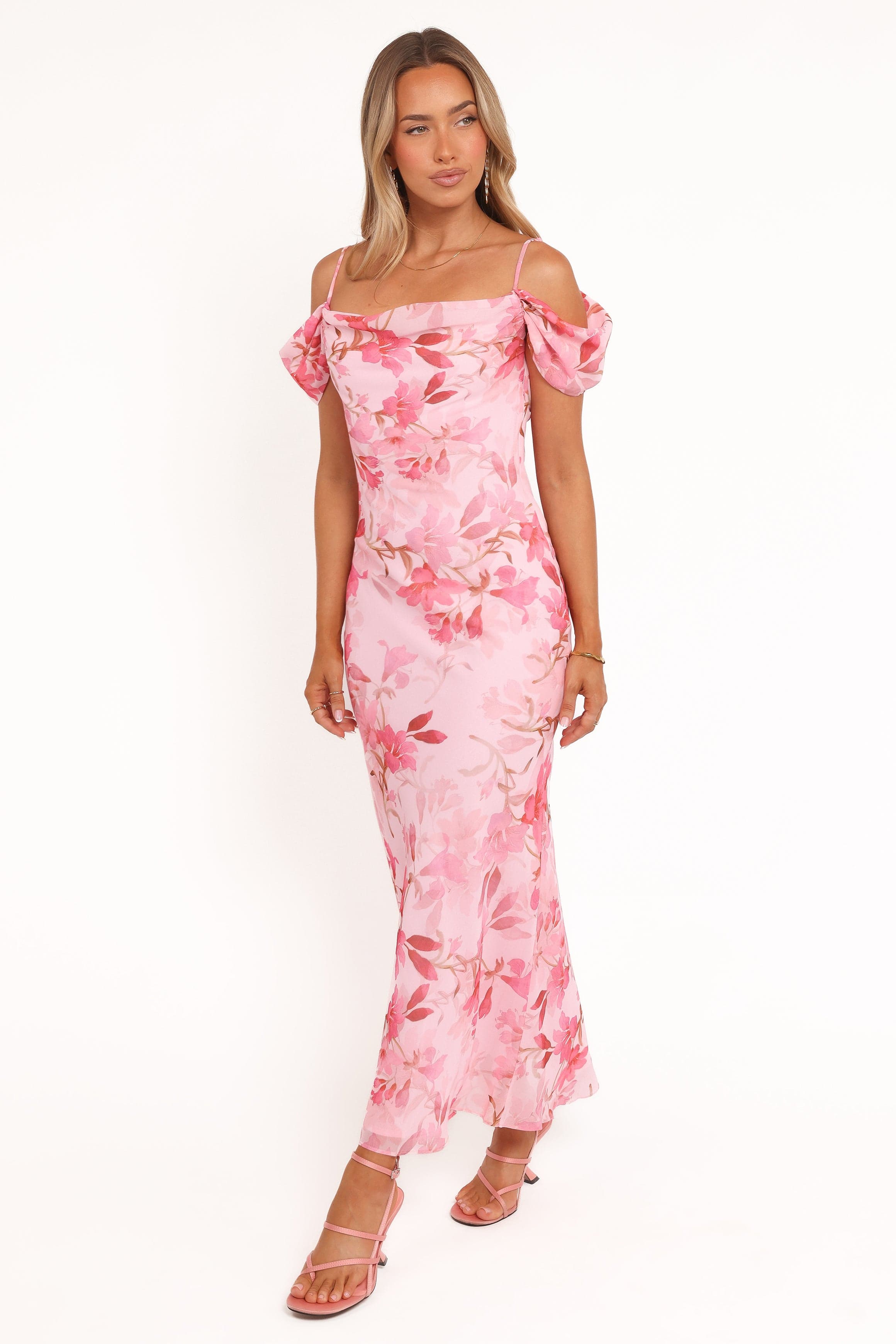 Esther Midi Dress - Pink Floral | Petal & Pup USA