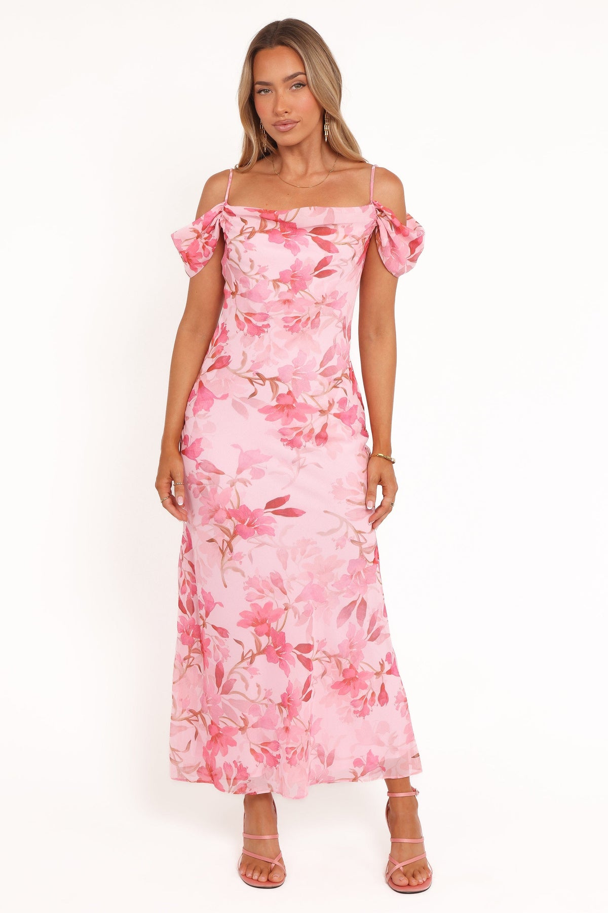 esther midi dress Esther Midi Dress - Pink Floral