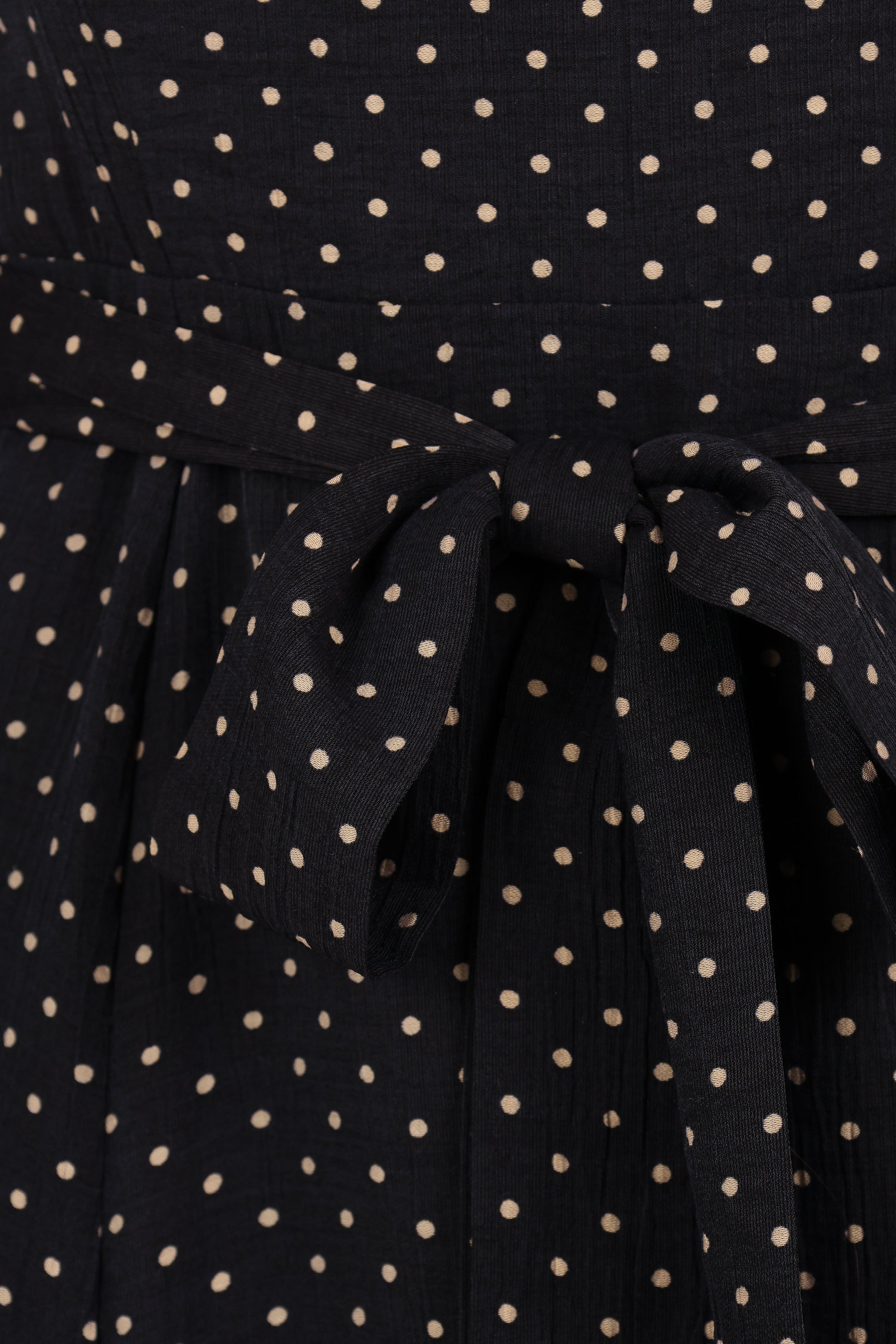 Ettie Long Sleeve Midi Dress - Black Polka Dot | Petal & Pup USA Ettie Long Sleeve Midi Dress - Black Polka Dot | Petal & Pup USA