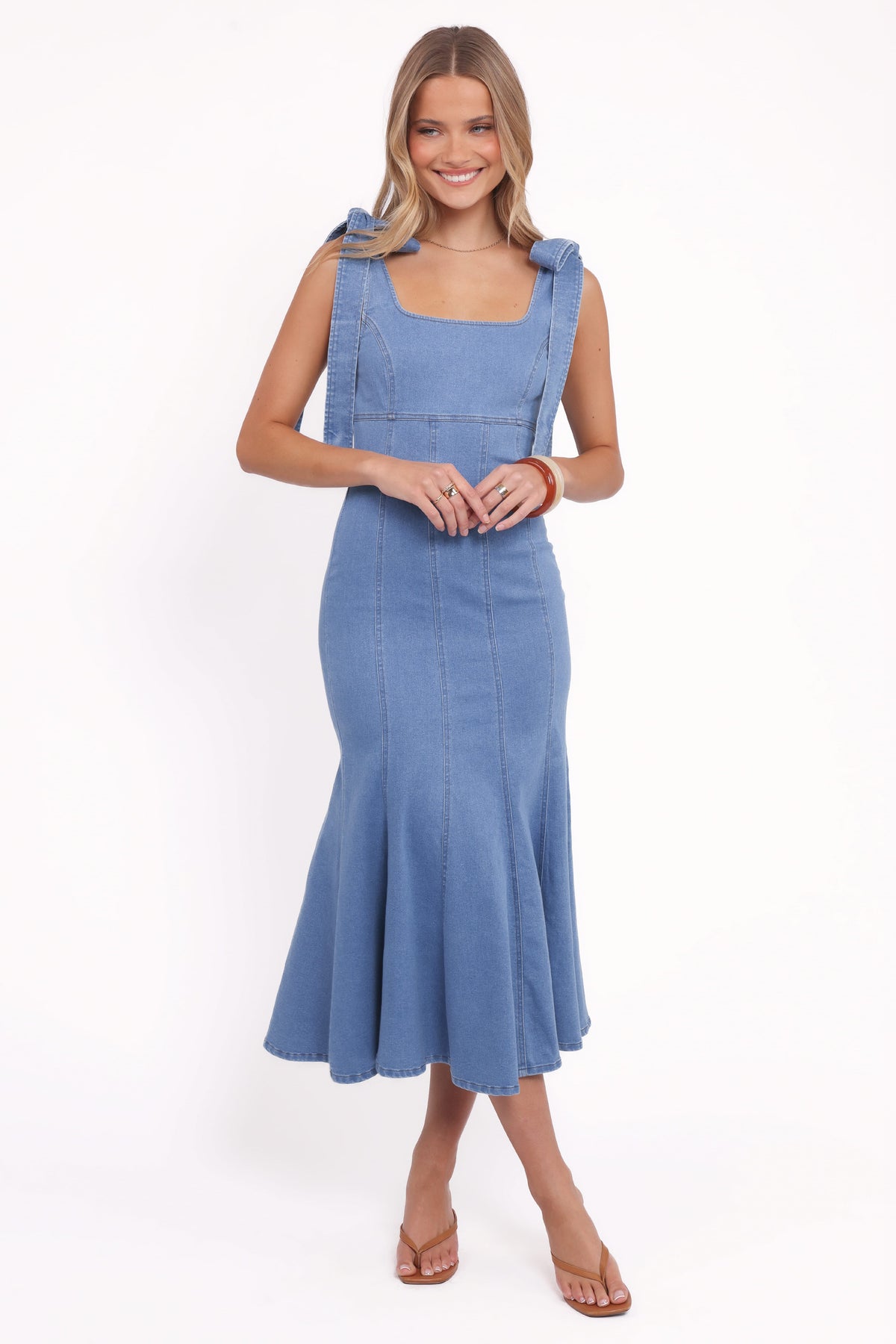 eugenia denim midi dress Eugenia Midi Dress