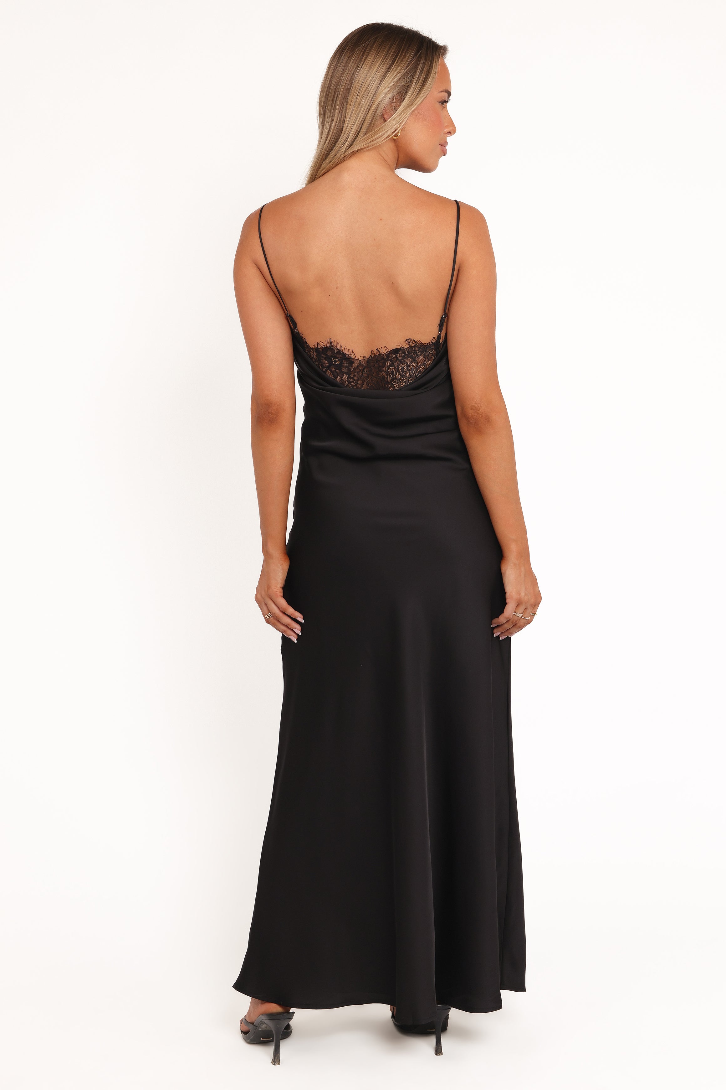 Petal and Pup USA DRESSES Evana Lace Maxi Dress - Black