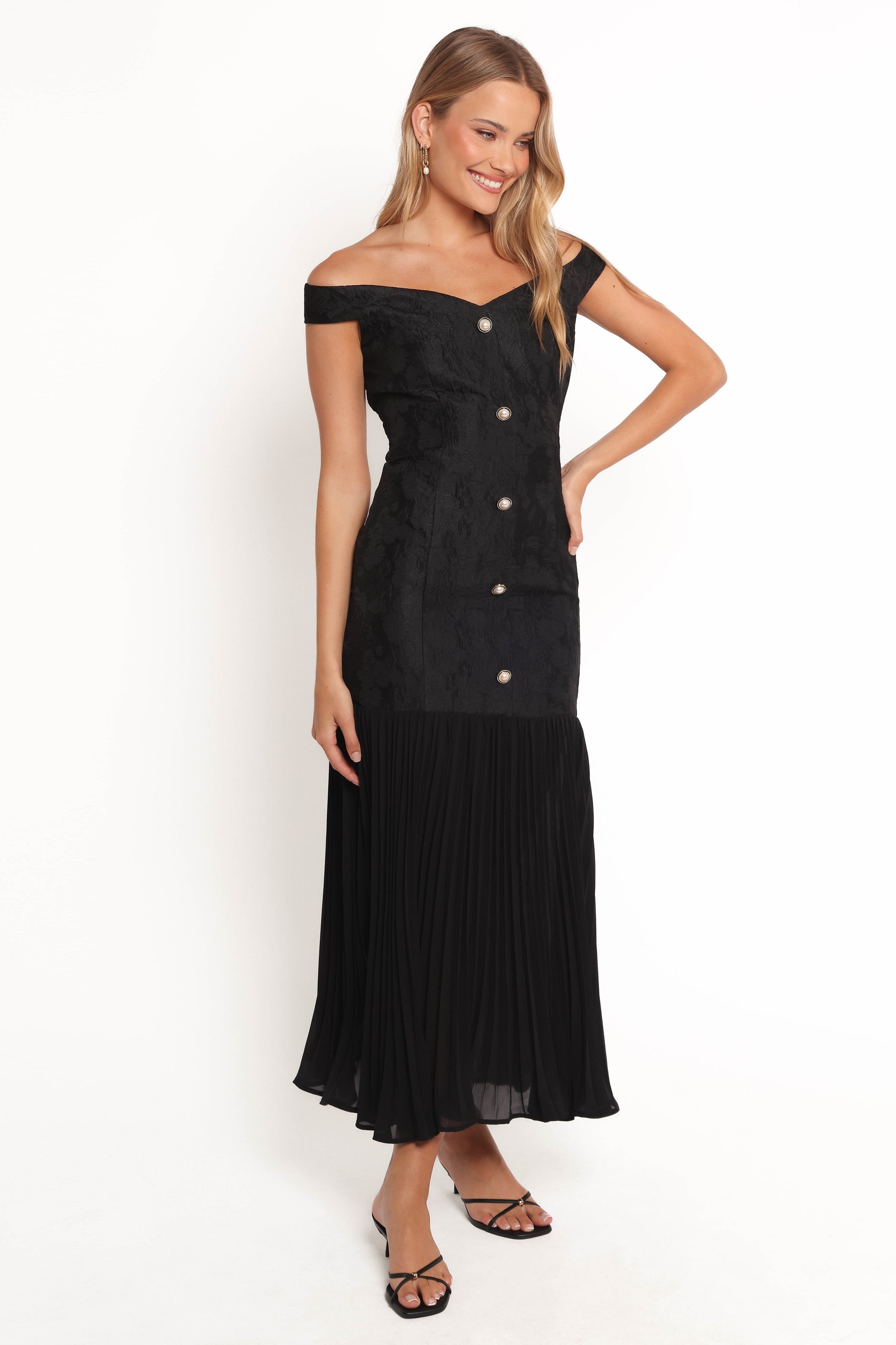 Petal and Pup USA DRESSES Evelina Maxi Dress - Black