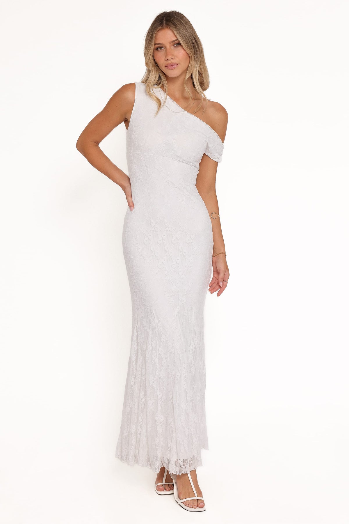 Evelon Off Shoulder Maxi Dress - White