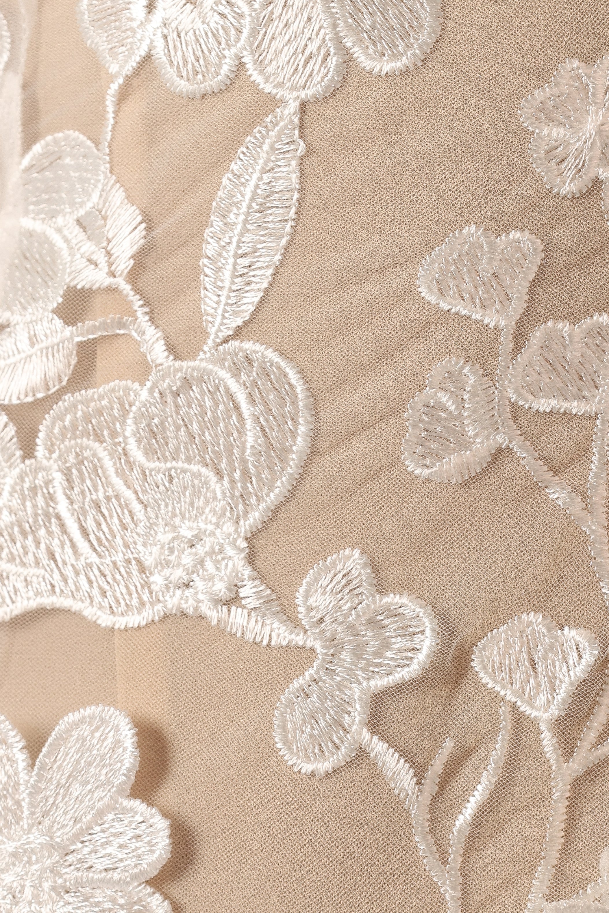 Petal and Pup USA DRESSES Evelynn Mini Dress - White/Nude