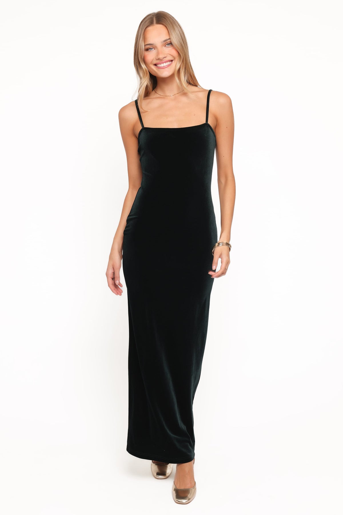 black velvet dress maxi Everlee Maxi Dress
