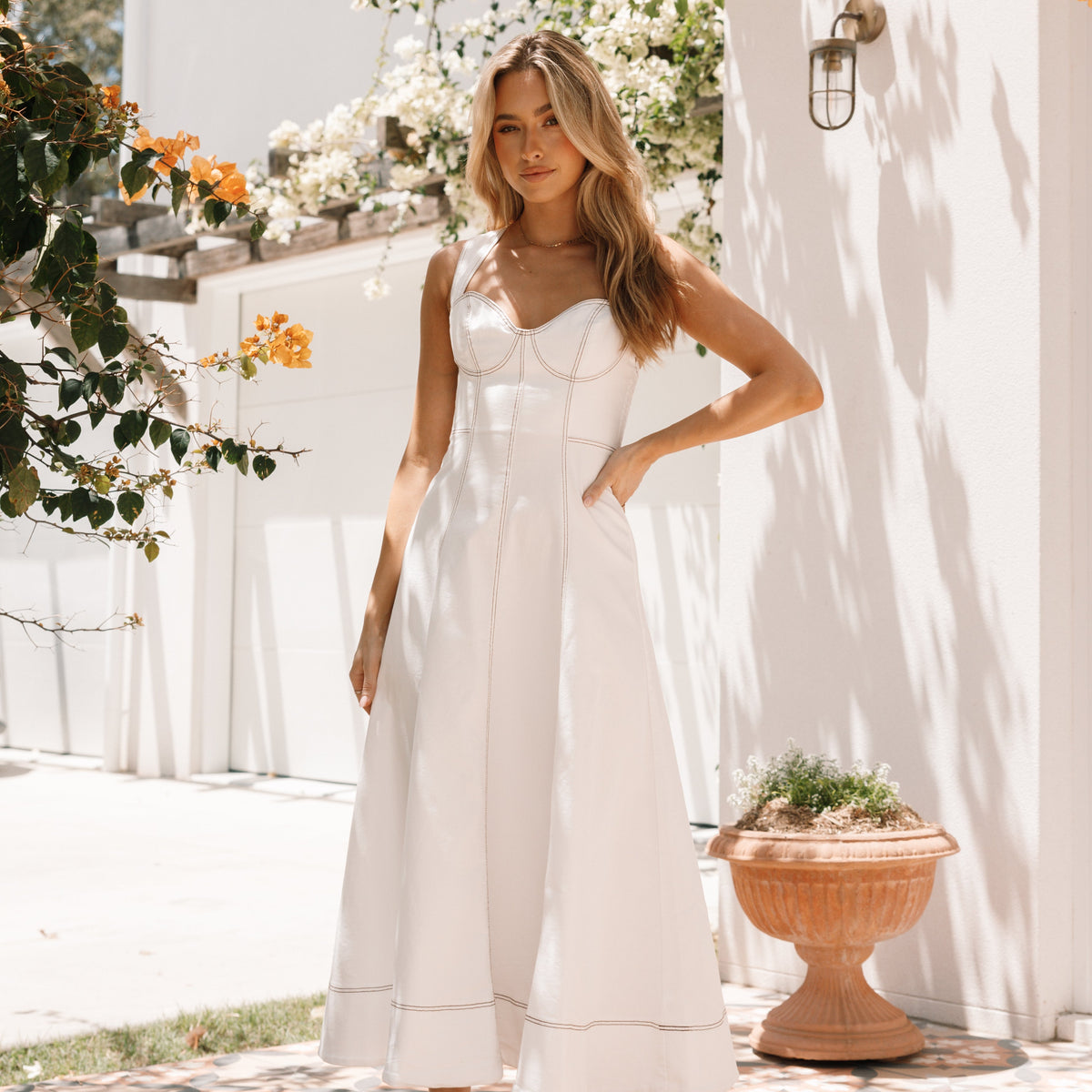 Everly Crossback Midi Dress