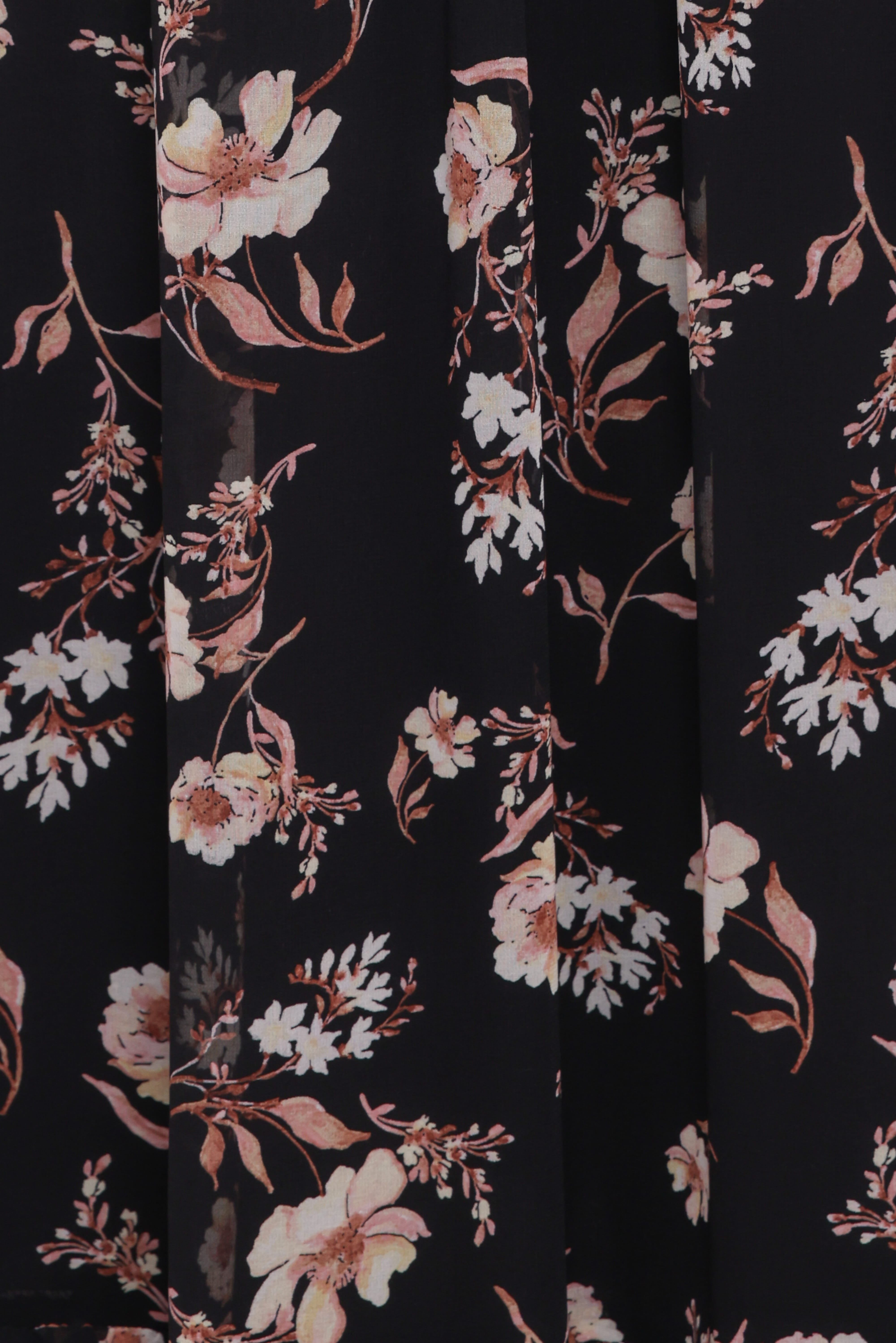 Evian Long Sleeve Maxi Dress - Black Floral | Petal & Pup USA