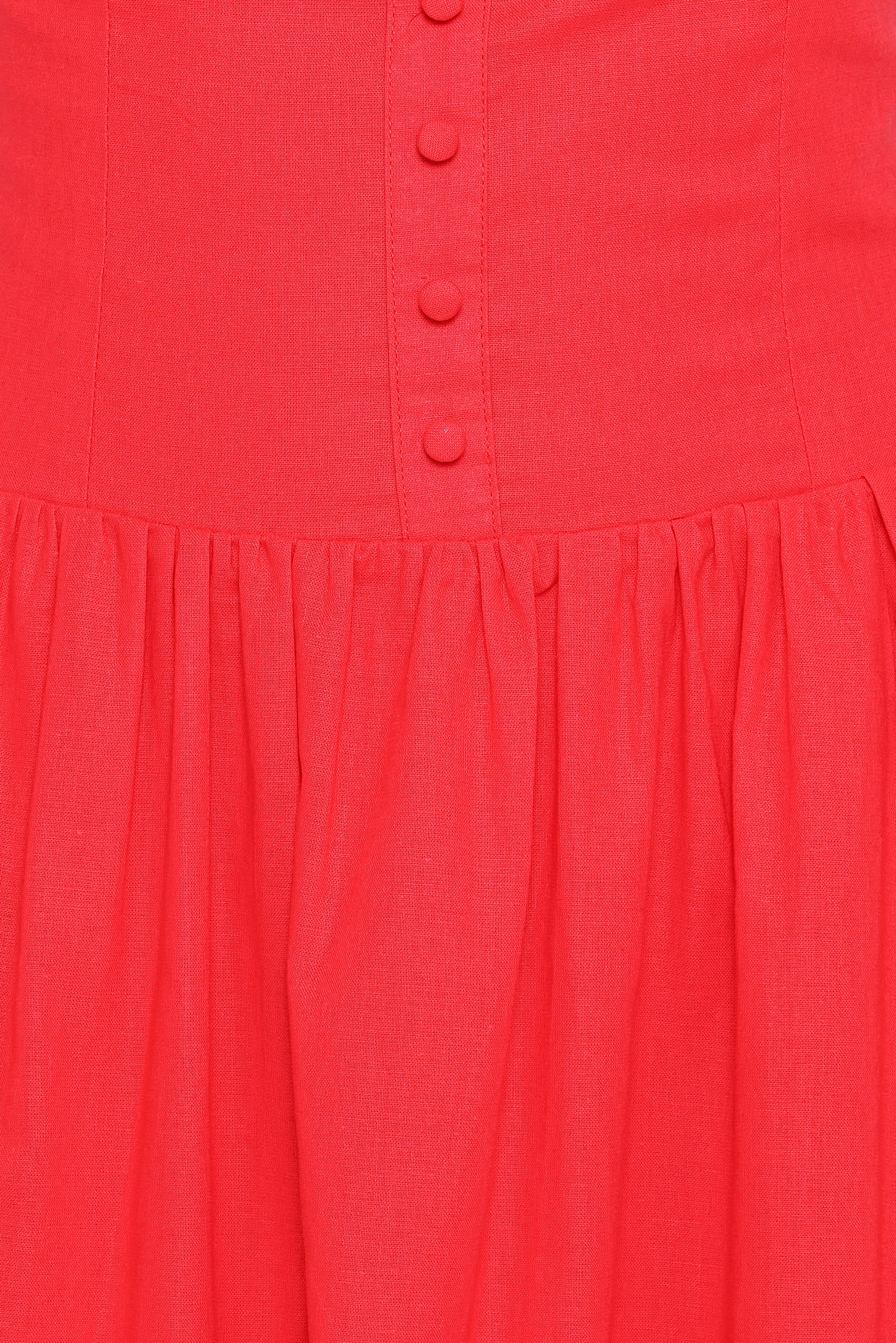 Petal and Pup USA DRESSES Evie Button Front Maxi Dress - Red