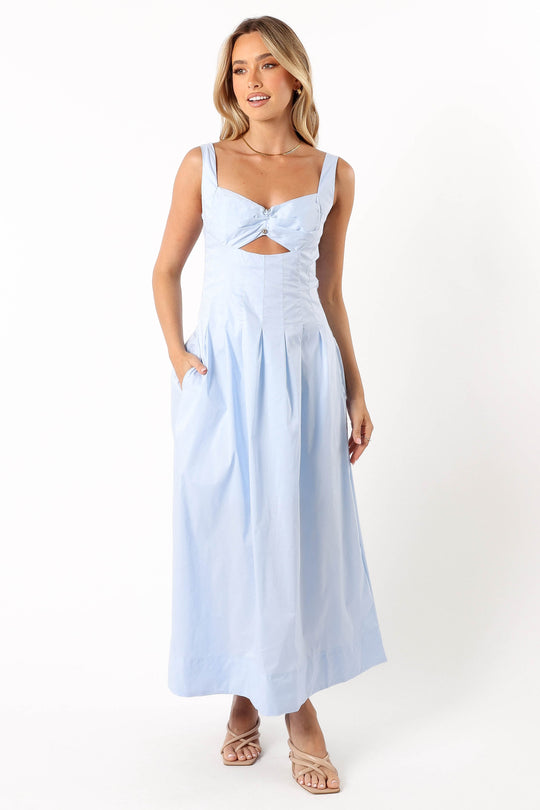 Ferva Midi Dress - Blue - Petal & Pup USA