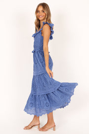 Petal and Pup USA DRESSES Finley Maxi Dress - Blue