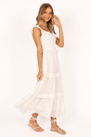 Petal and Pup USA DRESSES Finley Maxi Dress - White