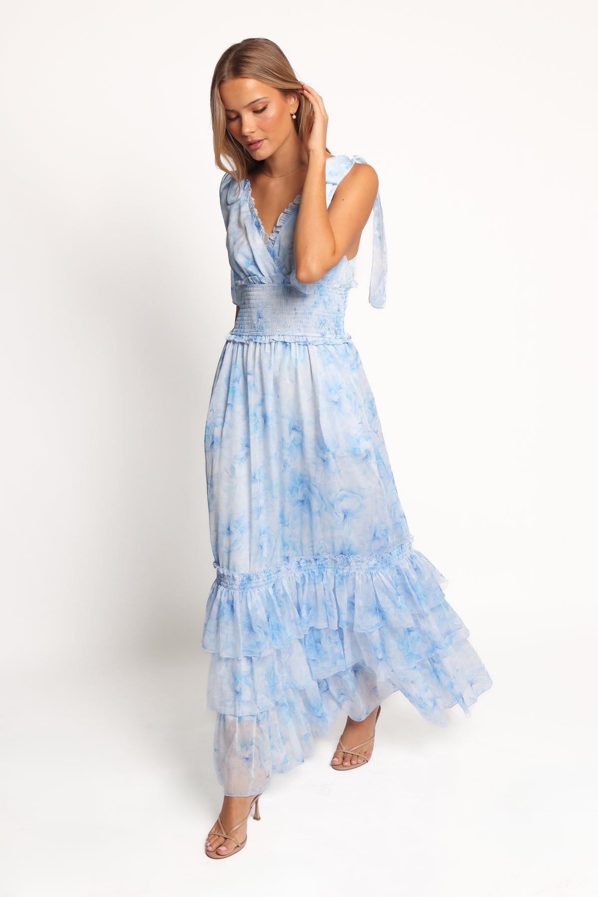 Fionna Maxi Dress - Blue Floral | Petal & Pup USA Fionna Maxi Dress - Blue Floral | Petal & Pup USA