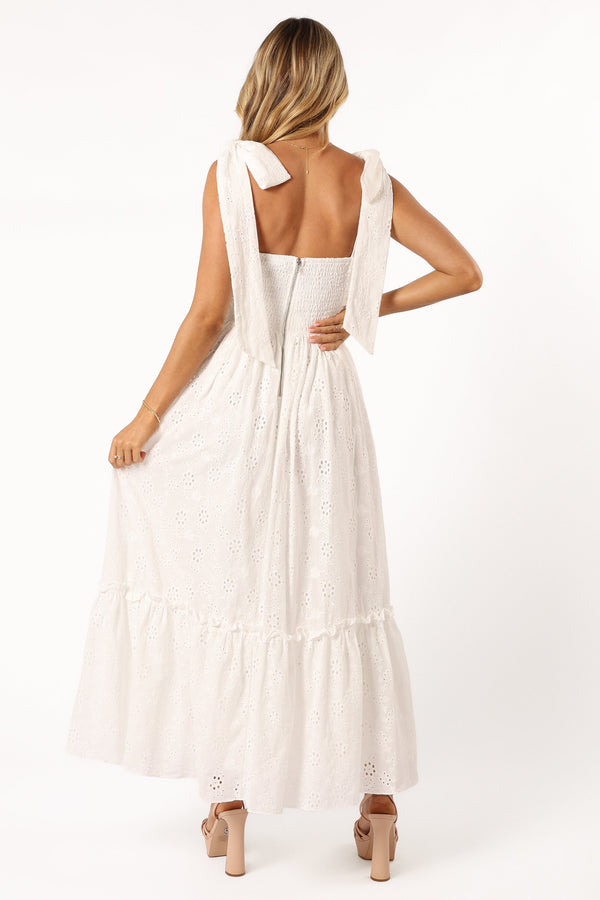 Petal and Pup USA DRESSES Fiora Maxi Dress - White