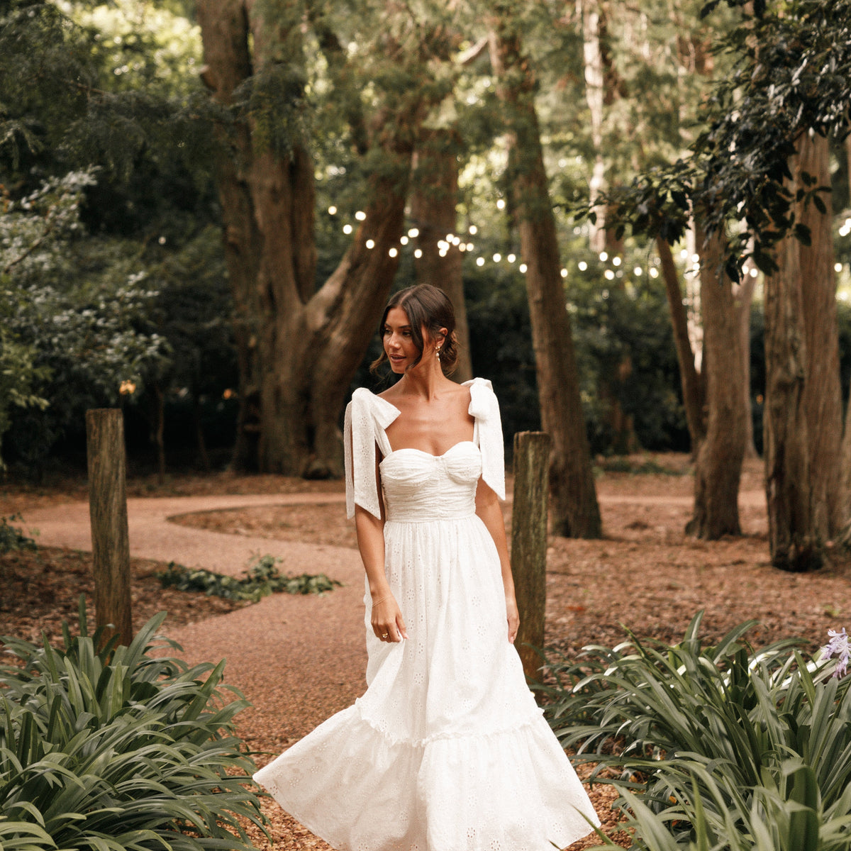 chinese dress ladies Stolen Stores Balloon White Maxi Dress