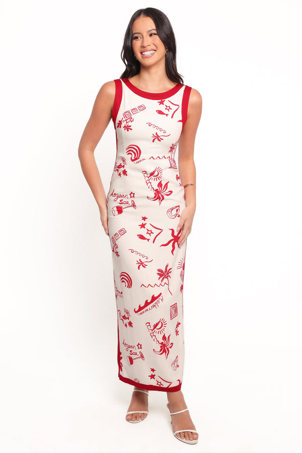 Petal and Pup USA DRESSES Fiori Maxi Dress - Red (Hold for Amazon)