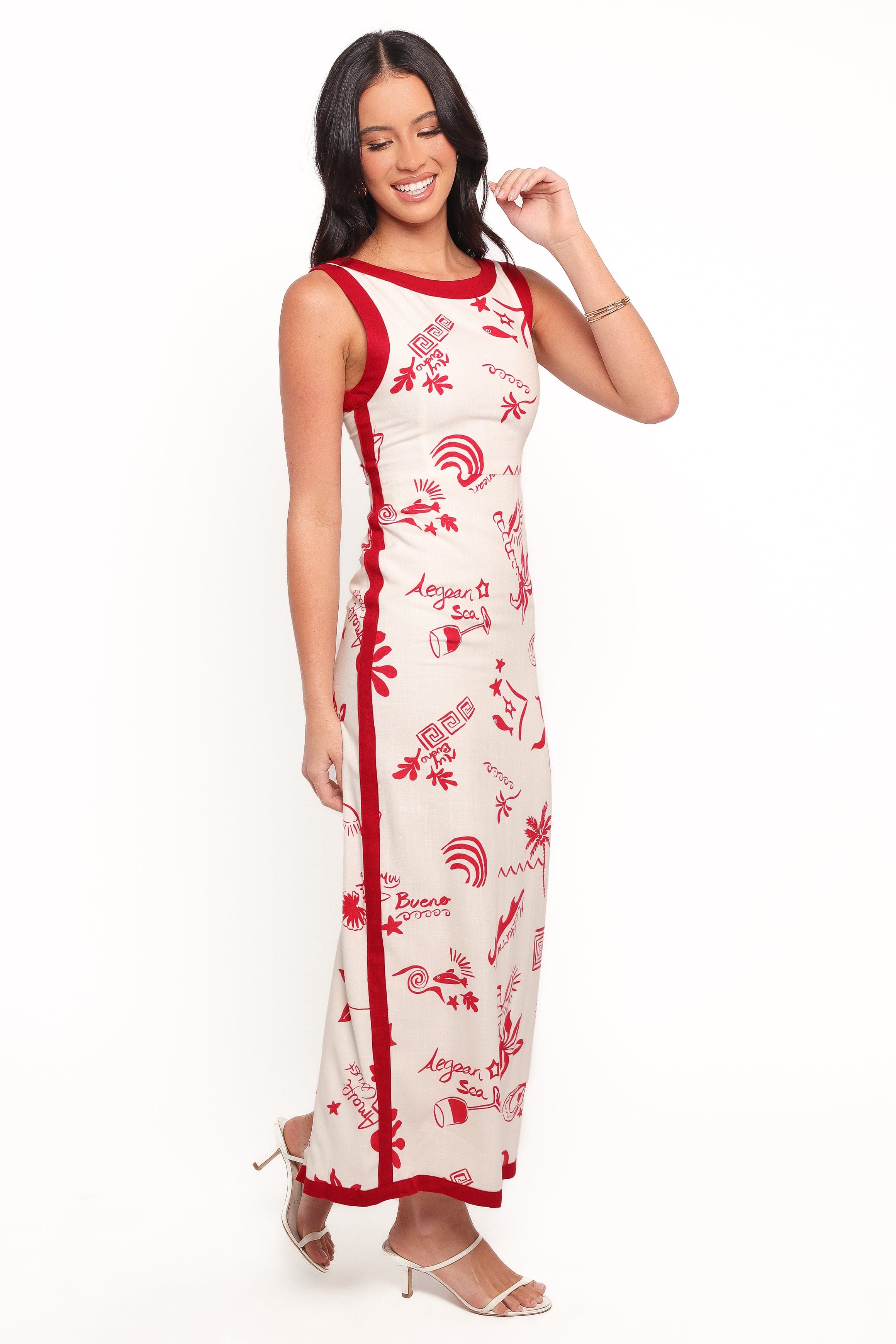 Petal and Pup USA DRESSES Fiori Maxi Dress - Red (Hold for Amazon)
