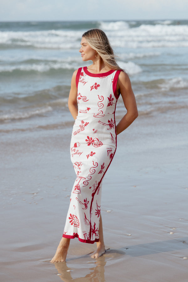 Petal and Pup USA DRESSES Fiori Maxi Dress - Red (Hold for Amazon)