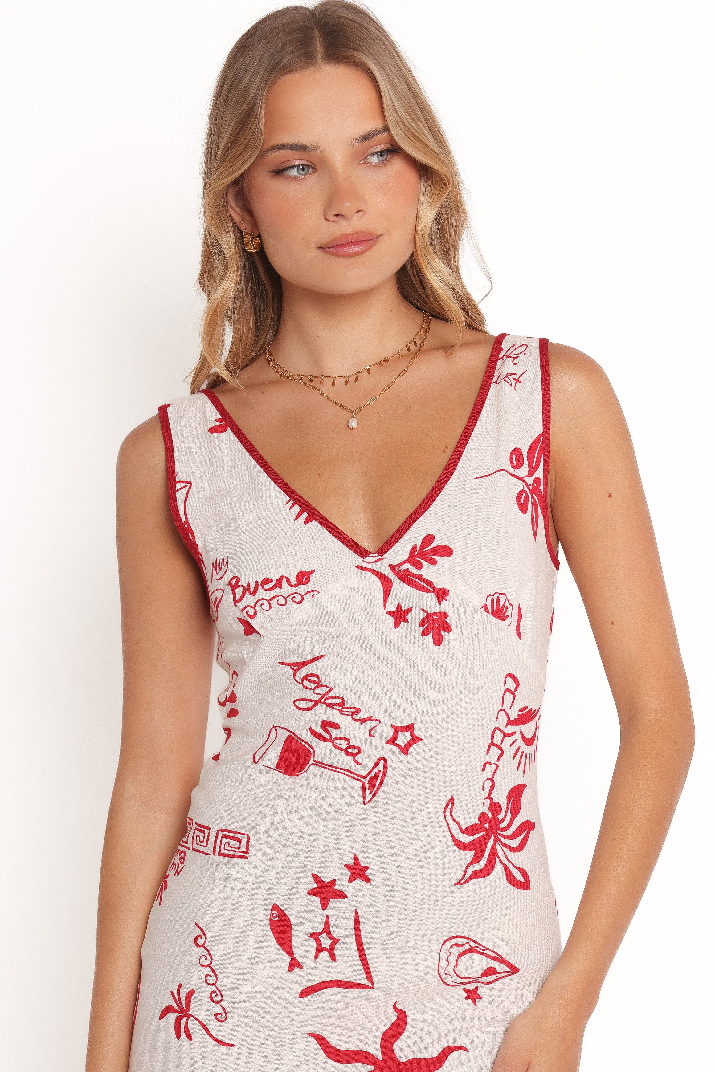 petal and pup red dress Fleur Mini Dress - Red