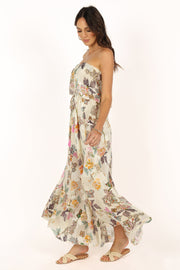 Petal and Pup USA DRESSES Flora Maxi Dress - Ivory Multi