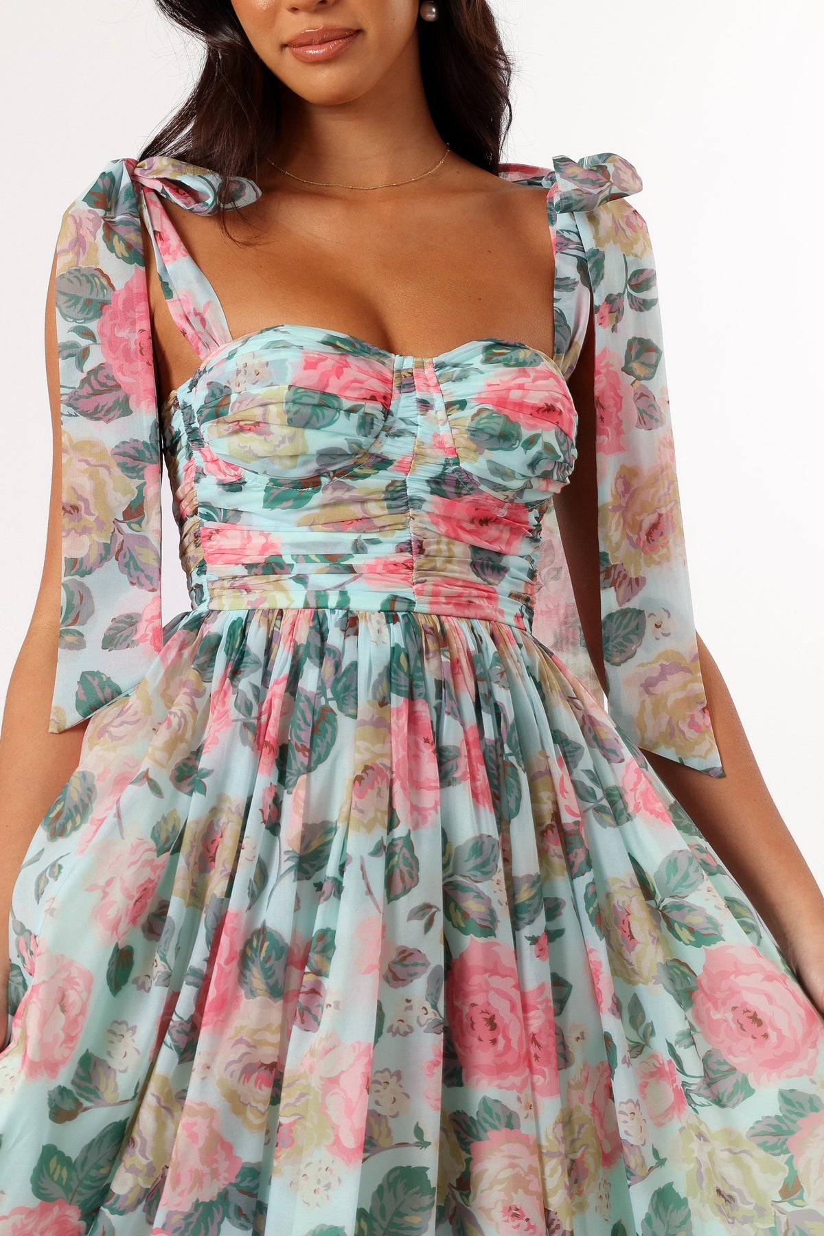 Floret Midi Dress - Blue Multi | Petal & Pup USA Floret Midi Dress - Blue Multi | Petal & Pup USA