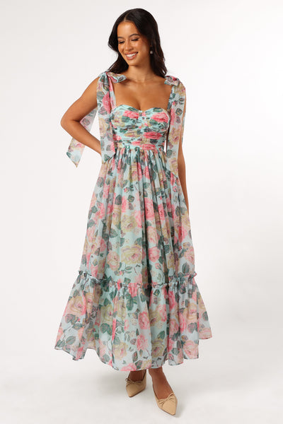 Floret Midi Dress - Blue Multi | Petal & Pup USA