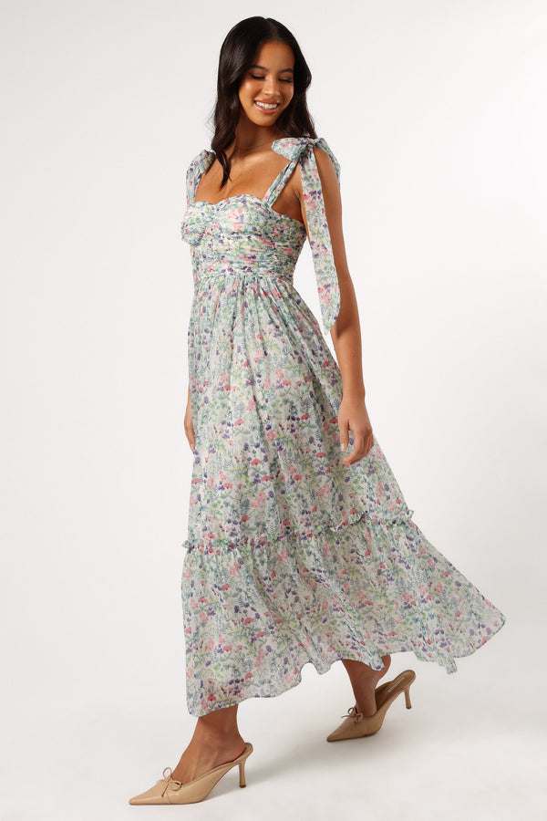 Petal and Pup USA DRESSES Floret Midi Dress - Multi