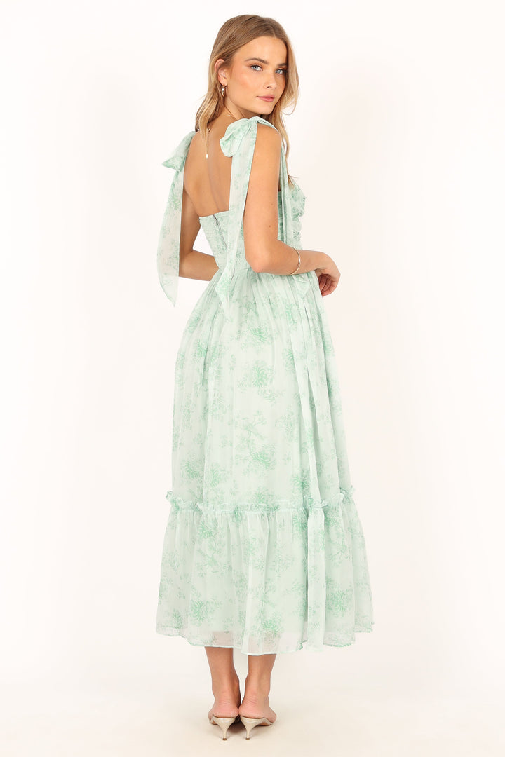 Floret Midi Dress - Sage - Petal & Pup USA