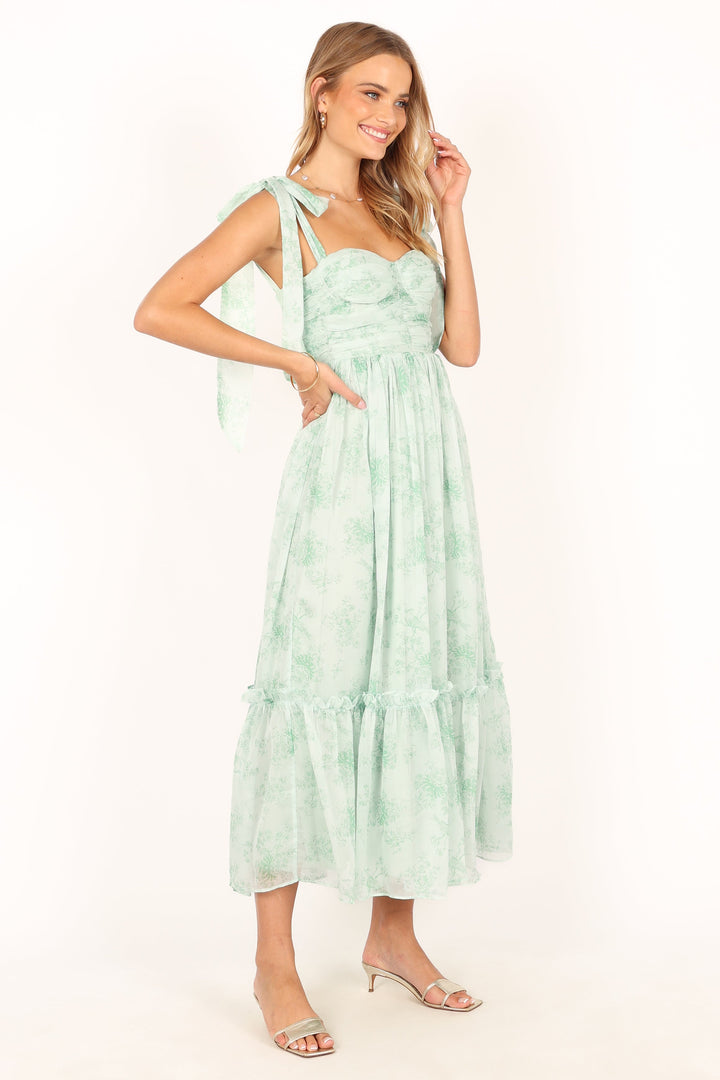 Floret Midi Dress - Sage - Petal & Pup USA