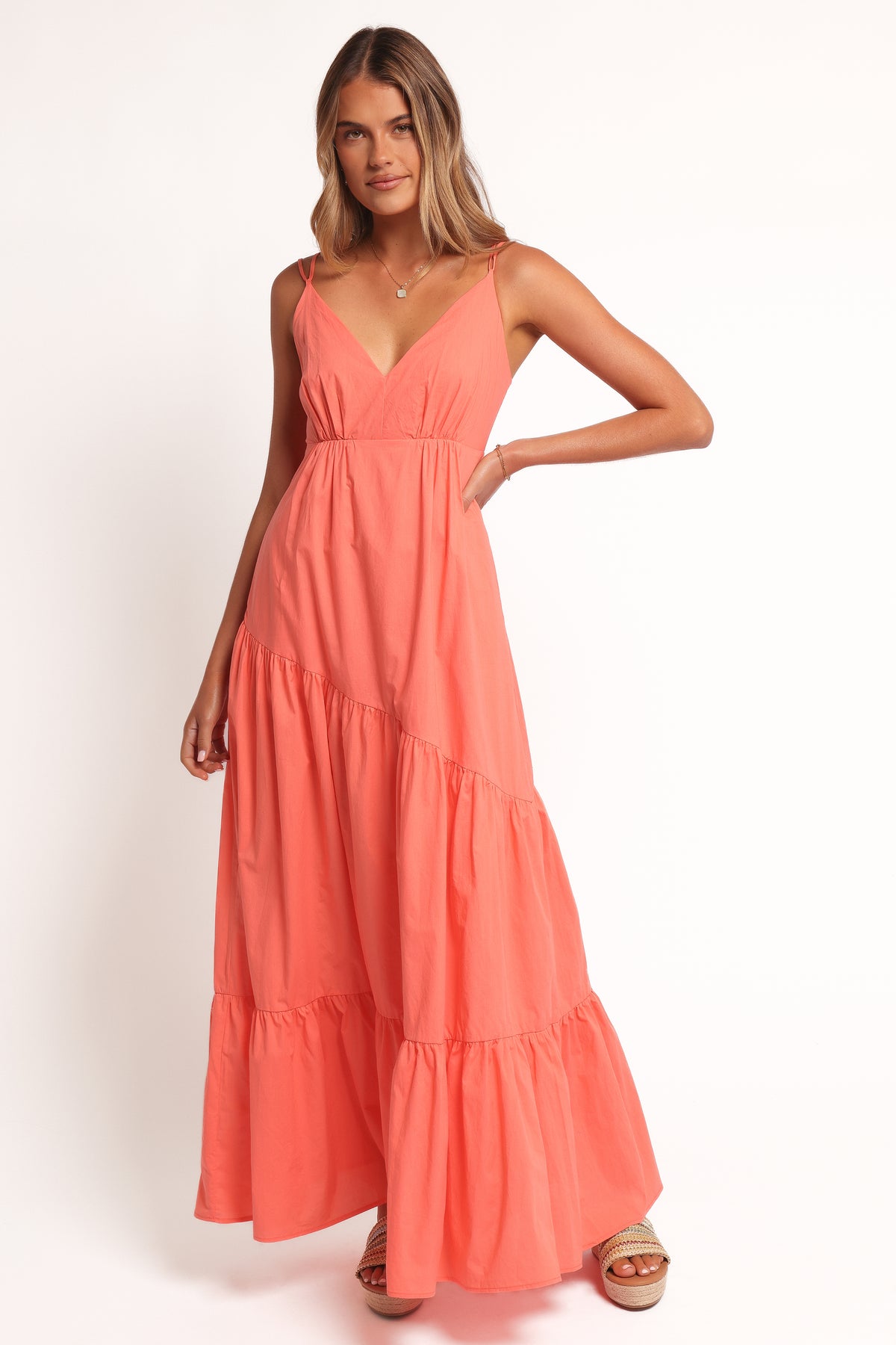 Forbes Maxi Dress - Coral, S, Petal & Pup Forbes Maxi Dress - Coral, S, Petal & Pup