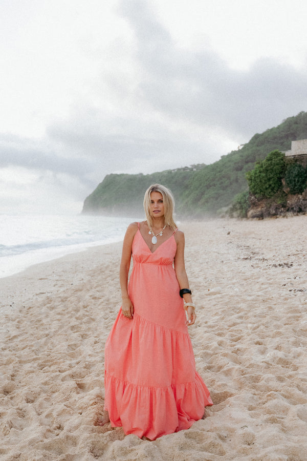 Petal and Pup USA DRESSES Forbes Maxi Dress - Coral (Hold for Rack)