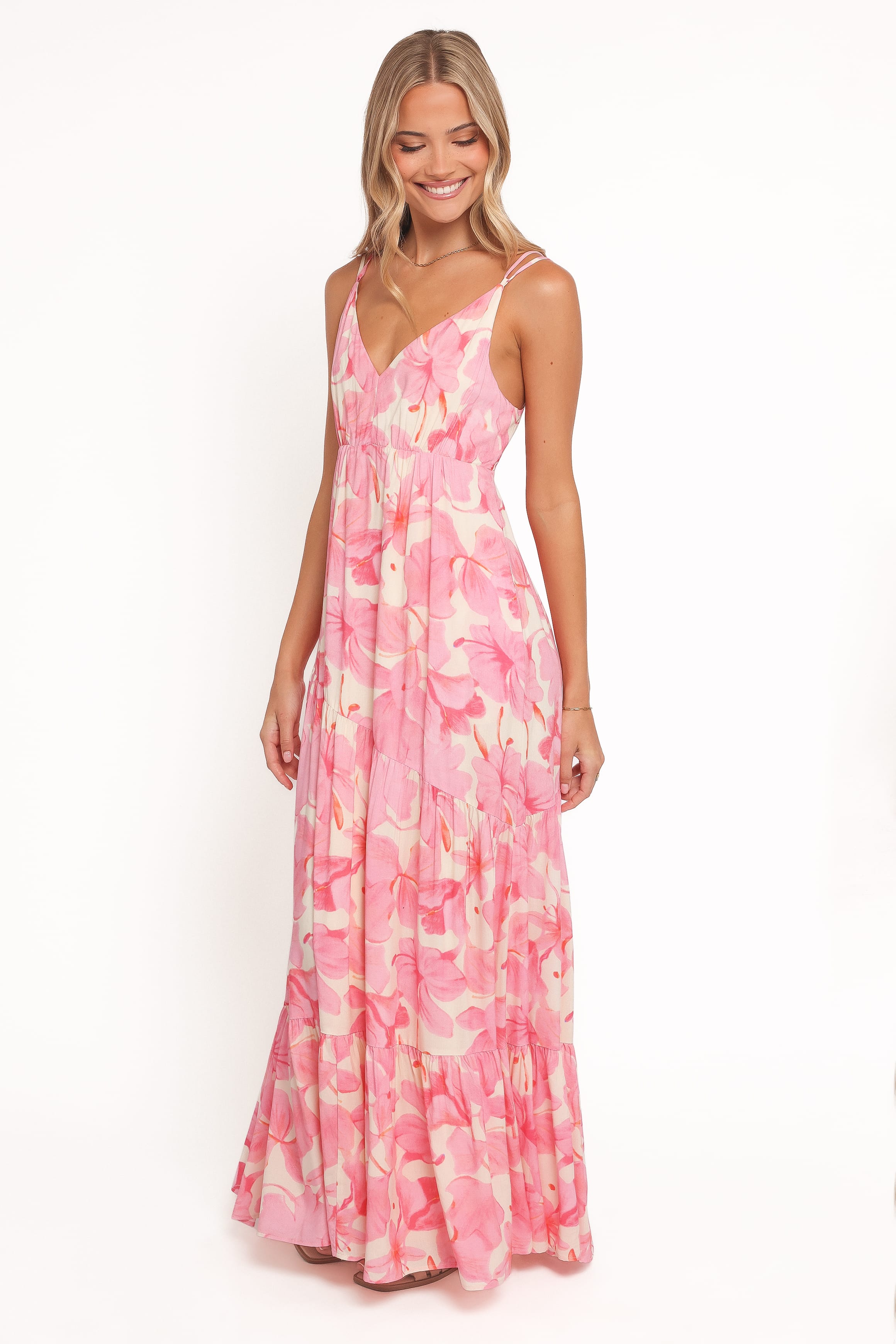 Petal and Pup USA DRESSES Forbes Maxi Dress - Pink Floral