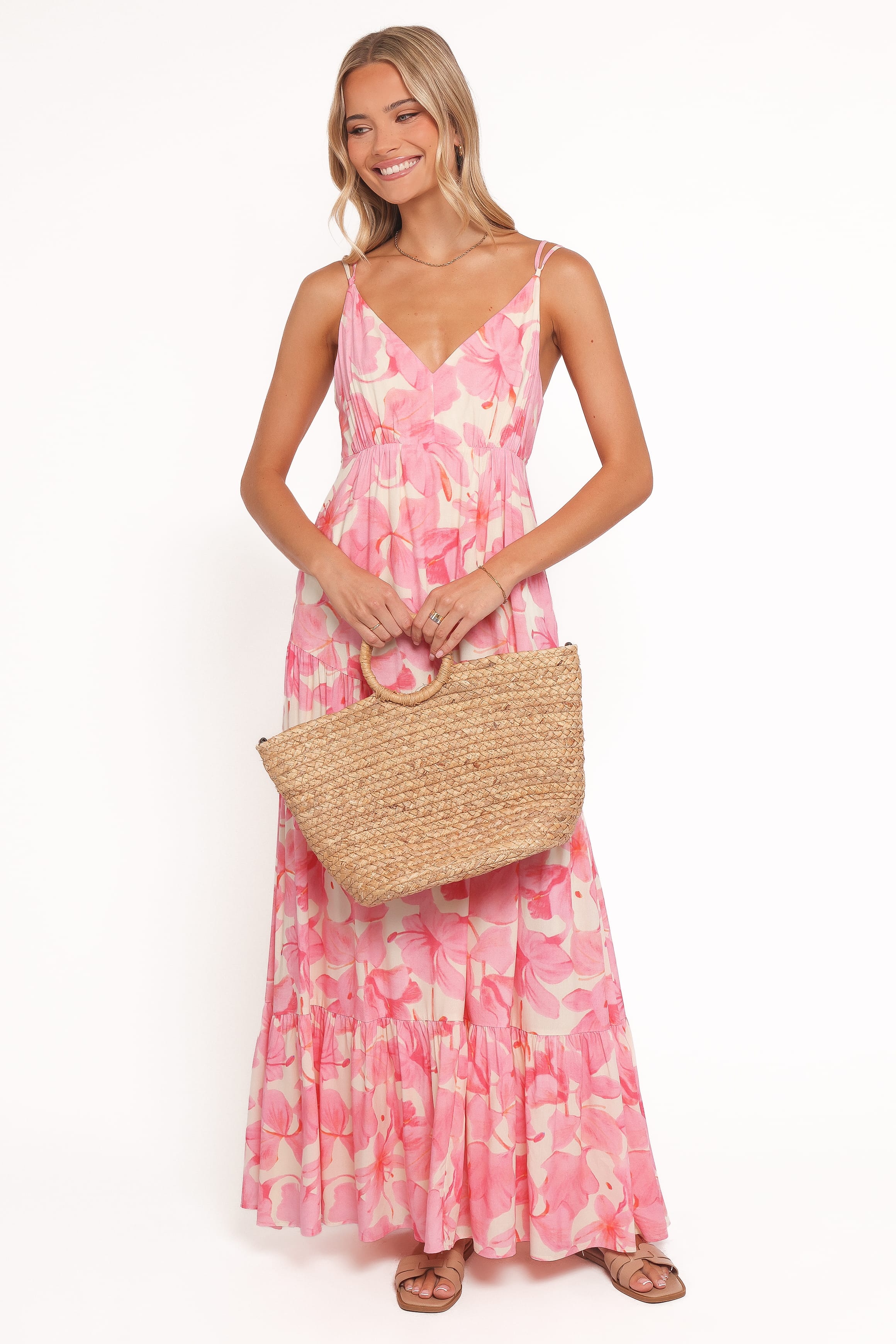 Petal and Pup USA DRESSES Forbes Maxi Dress - Pink Floral