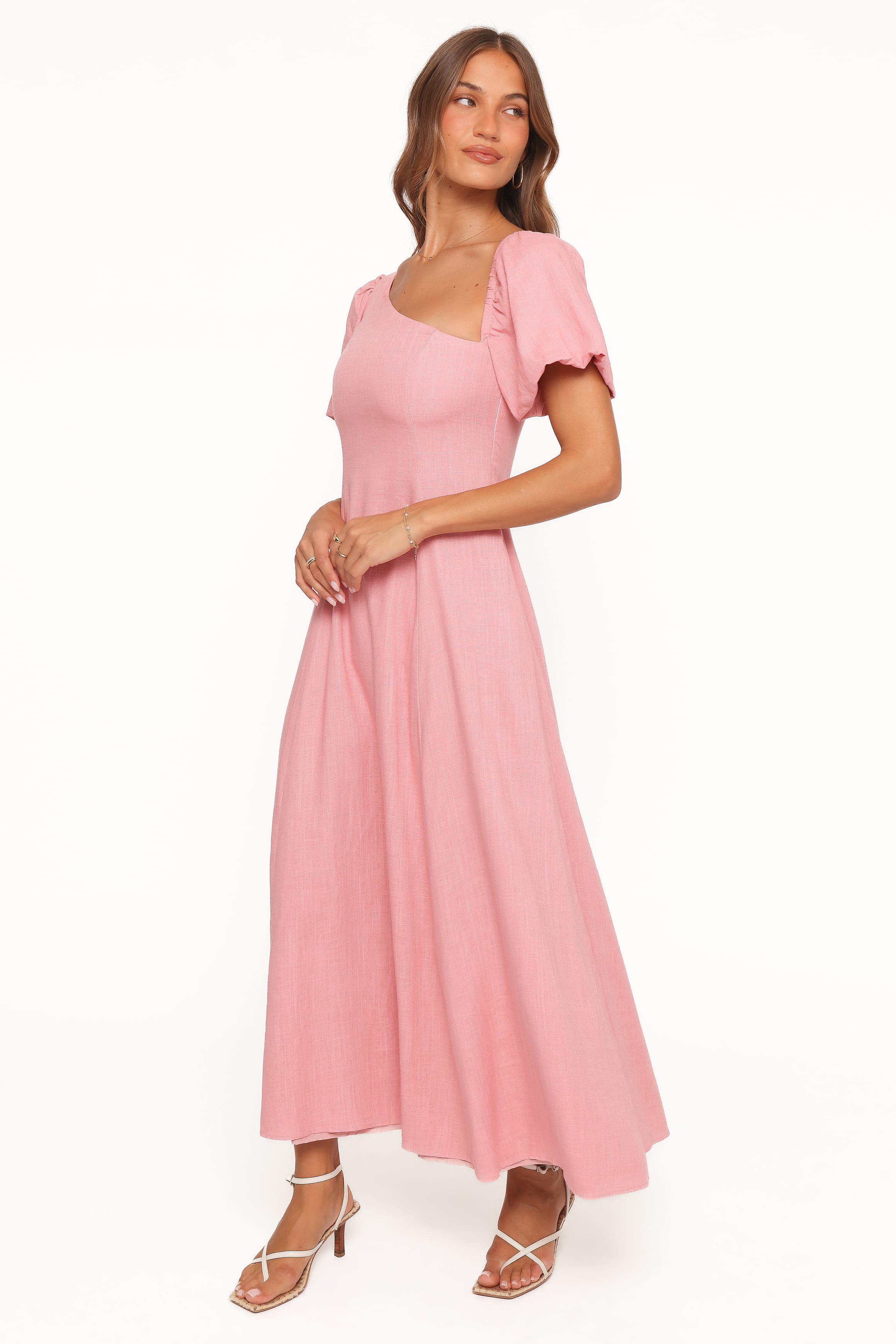 Franca Midi Dress - Pink | Petal & Pup USA Franca Midi Dress - Pink | Petal & Pup USA