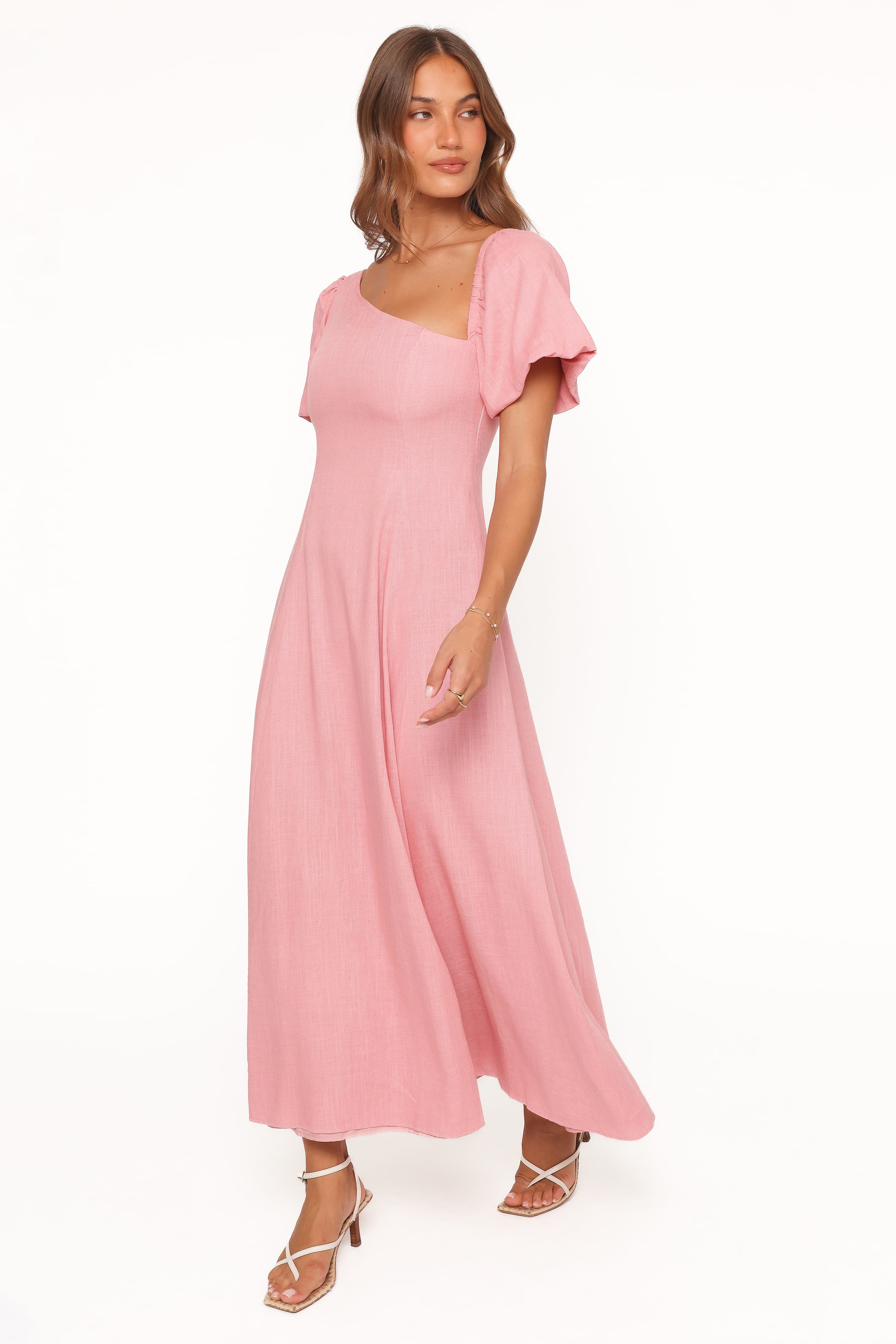 Franca Midi Dress - Pink, XXS, Petal & Pup Franca Midi Dress - Pink, XXS, Petal & Pup
